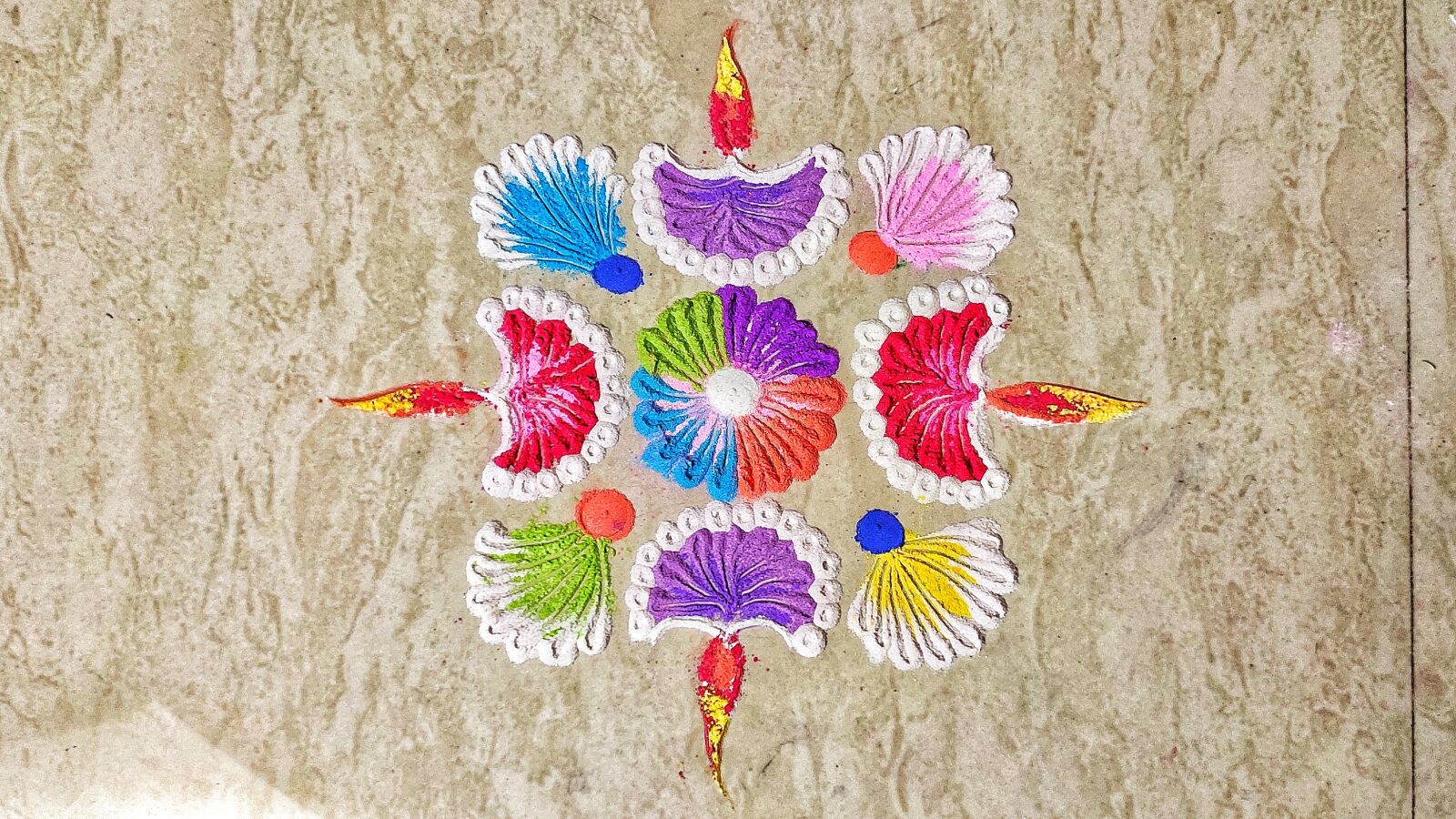 Xiaomi Redmi Note 7 Pro sample photo. Rangoli, flower rangoli, kolam photography