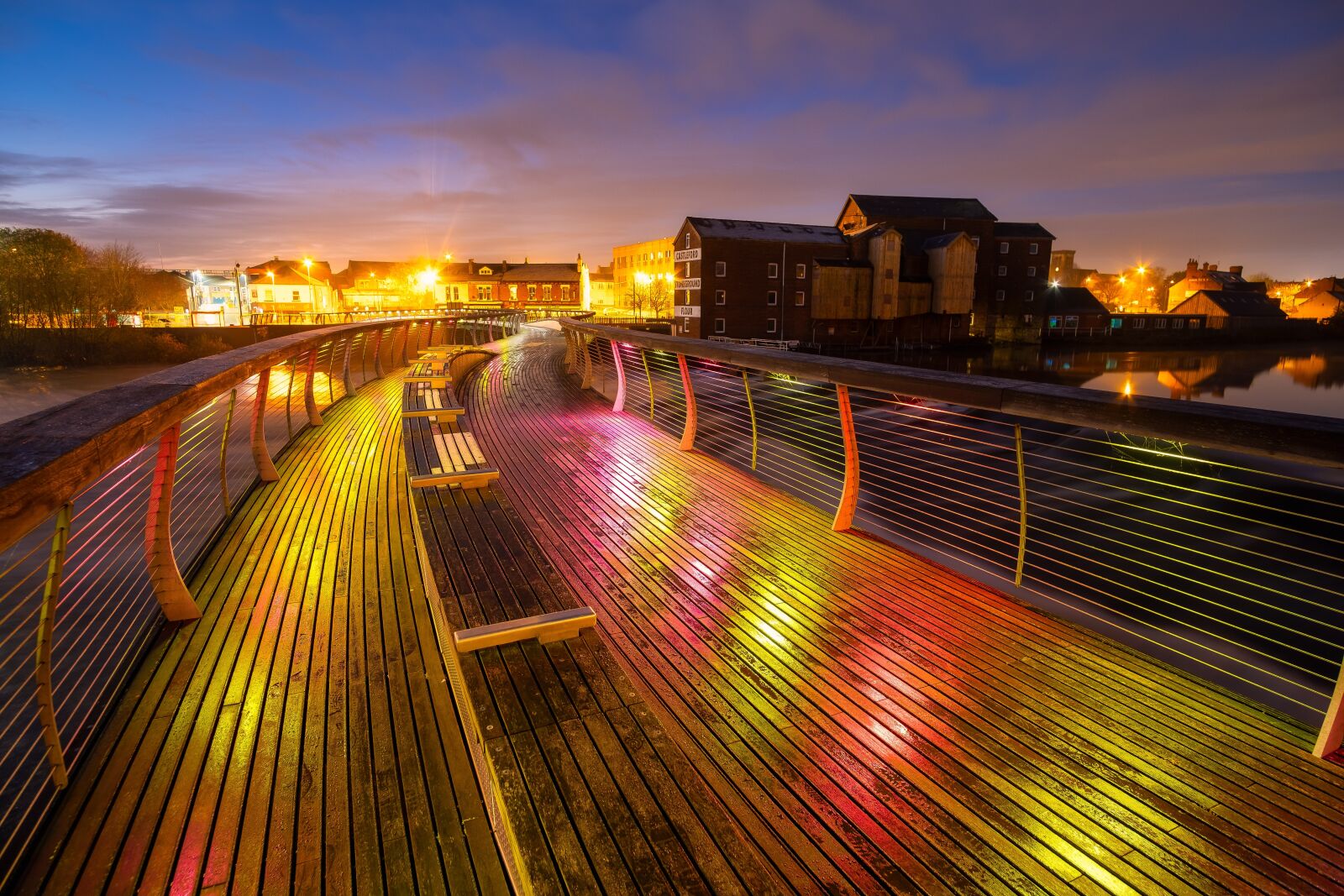 Fujifilm X-T2 sample photo. Millenium bridge, castleford, yorkshire photography