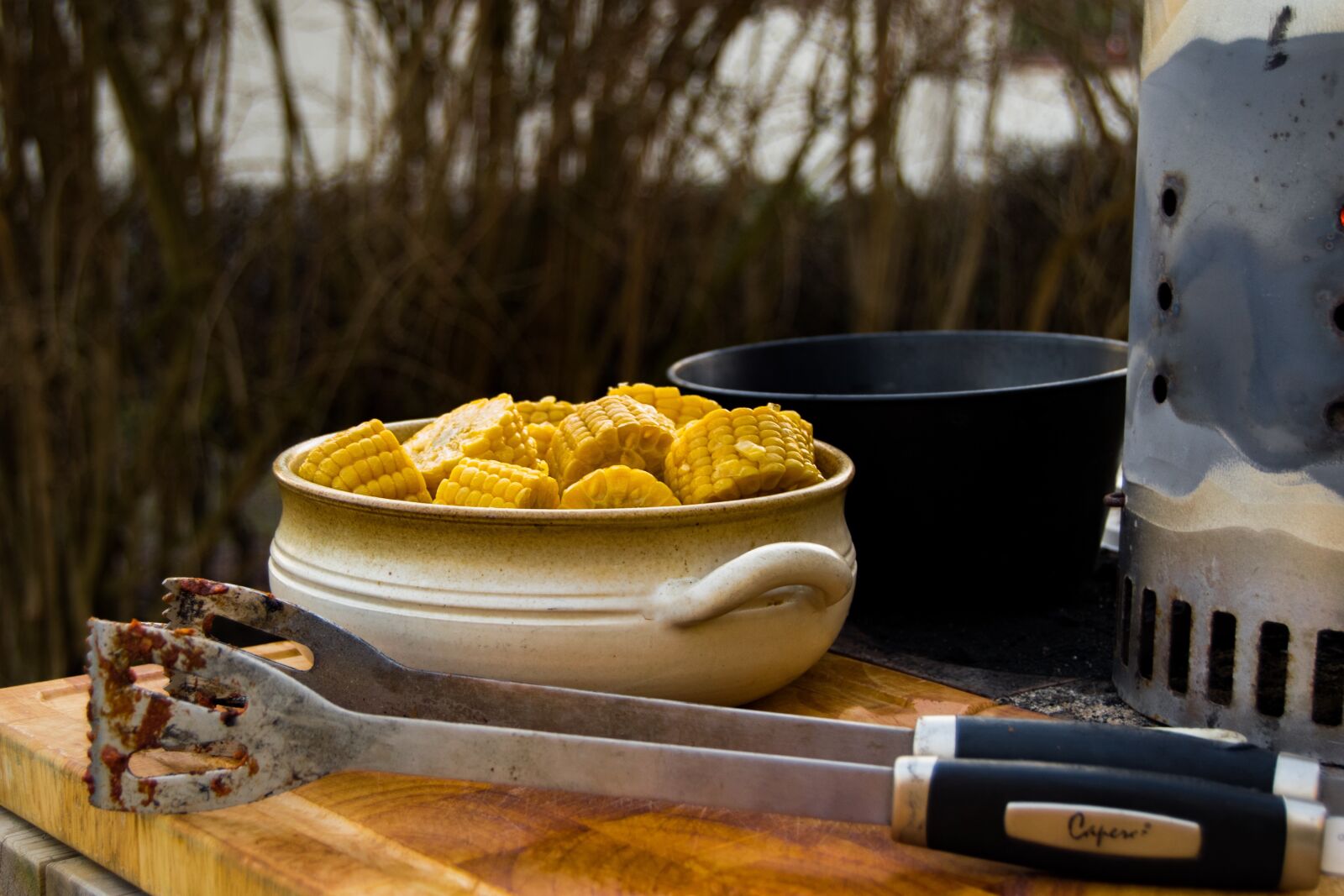 Nikon D3300 sample photo. Corn, grilling, mat photography