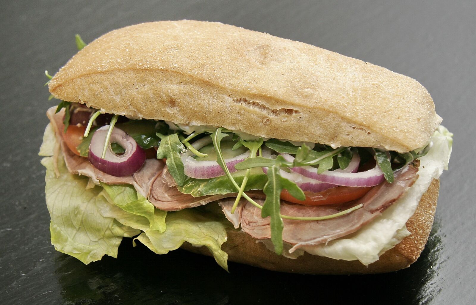Canon EOS 20D sample photo. Sandwich, lamb, leg of photography