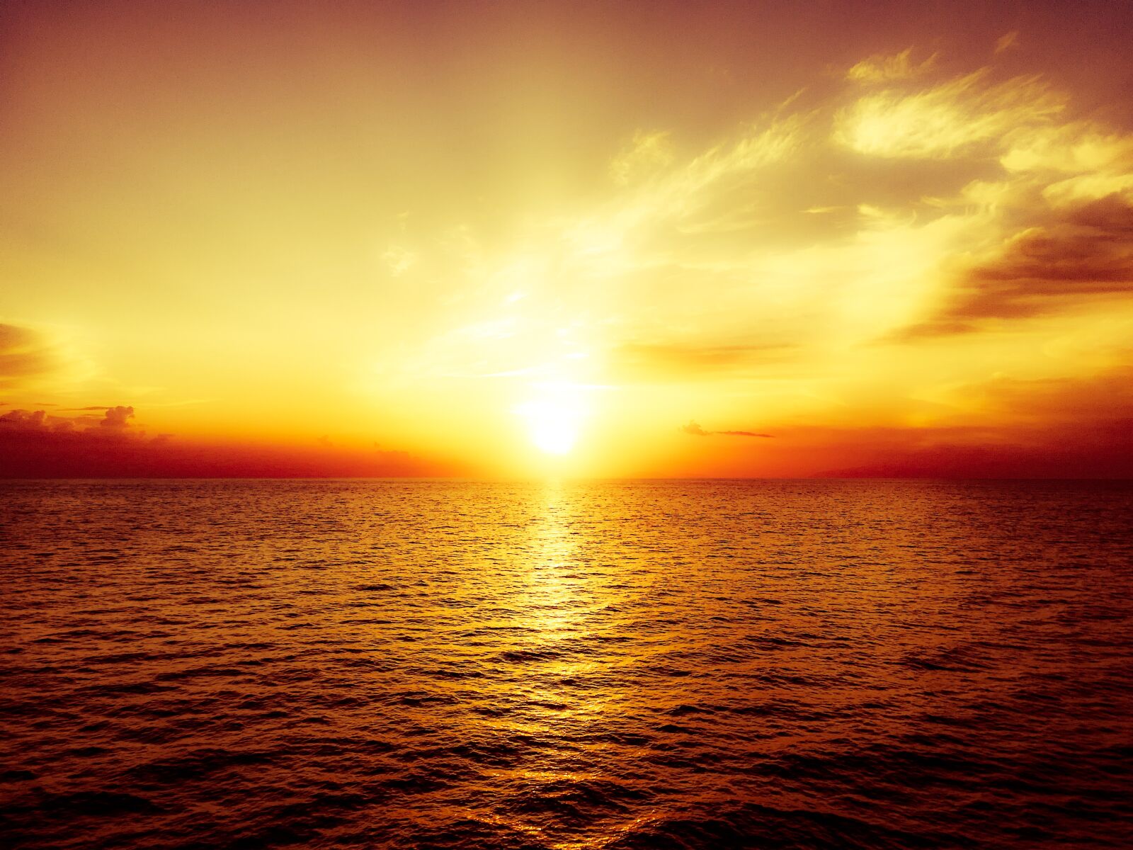 HUAWEI P10 lite sample photo. Sunset, water, sea photography
