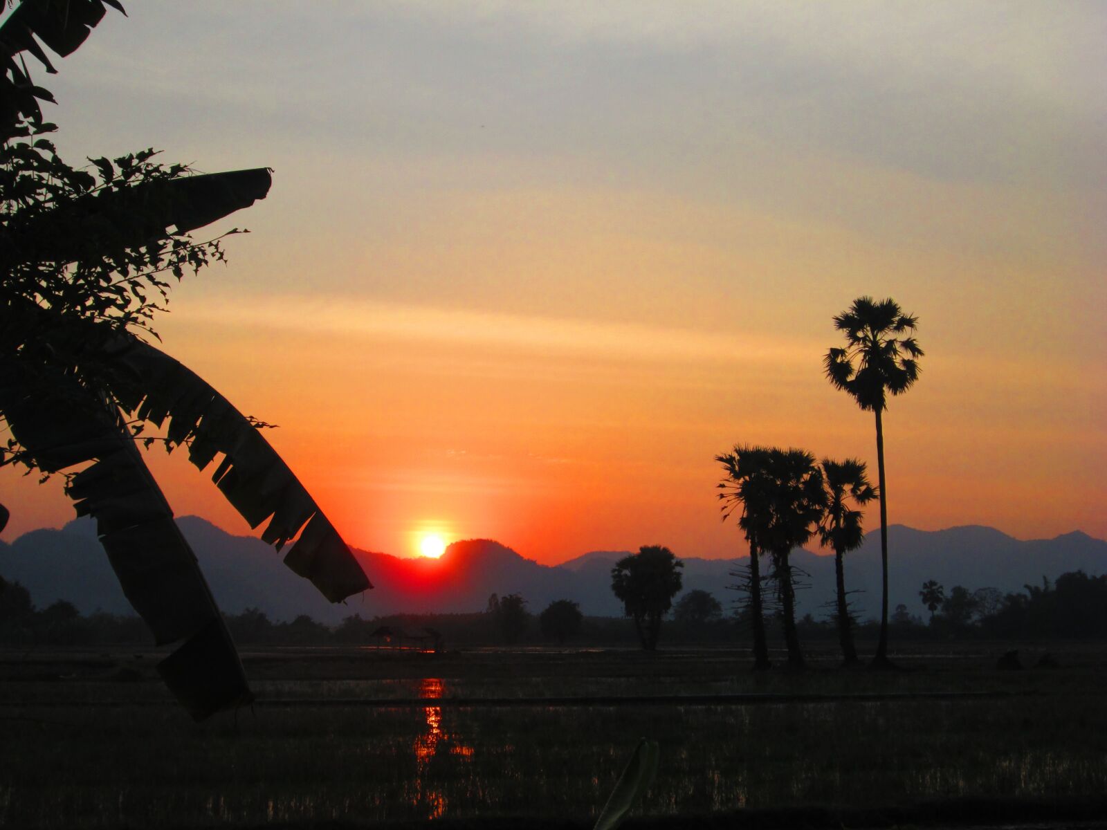 Canon PowerShot A2300 sample photo. Sunset, kanchanaburi, thailand photography