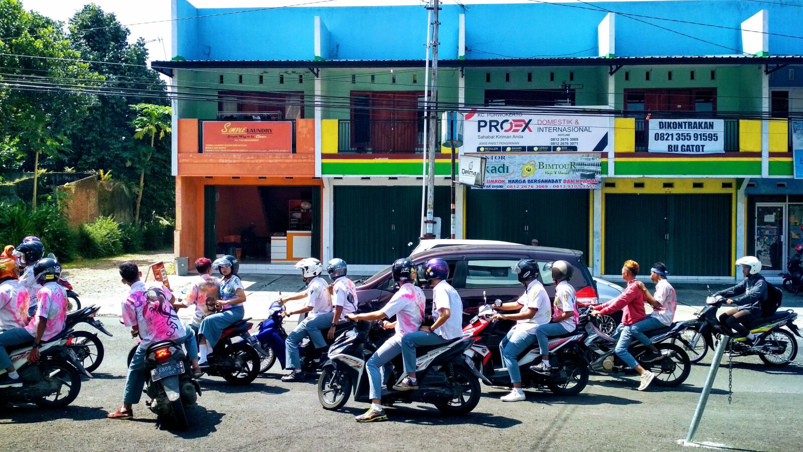 Xiaomi Redmi 4X sample photo. Students, pass, indonesian photography