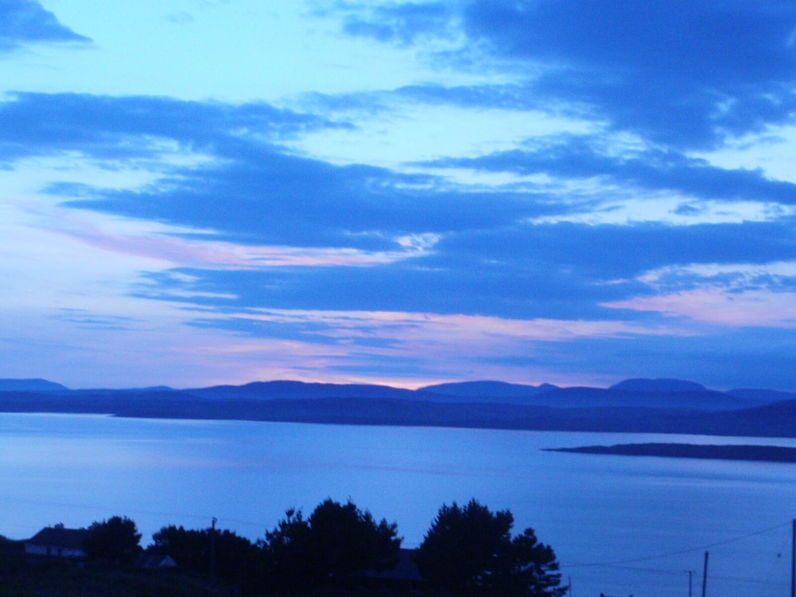 Olympus FE48,X44 sample photo. Sky, sunset, blue photography