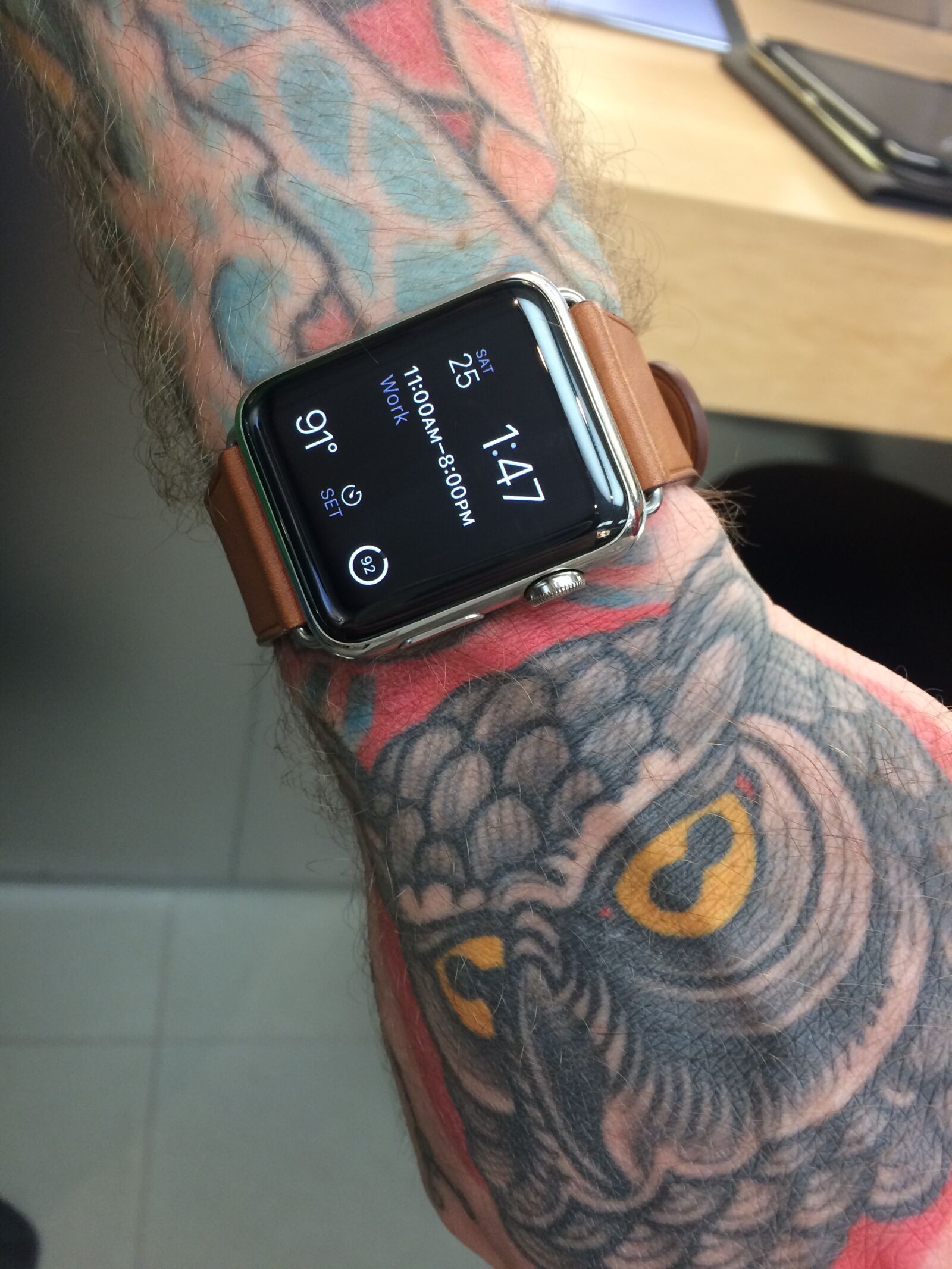 Apple iPhone 5s sample photo. Apple, watch, arm, tatoo photography