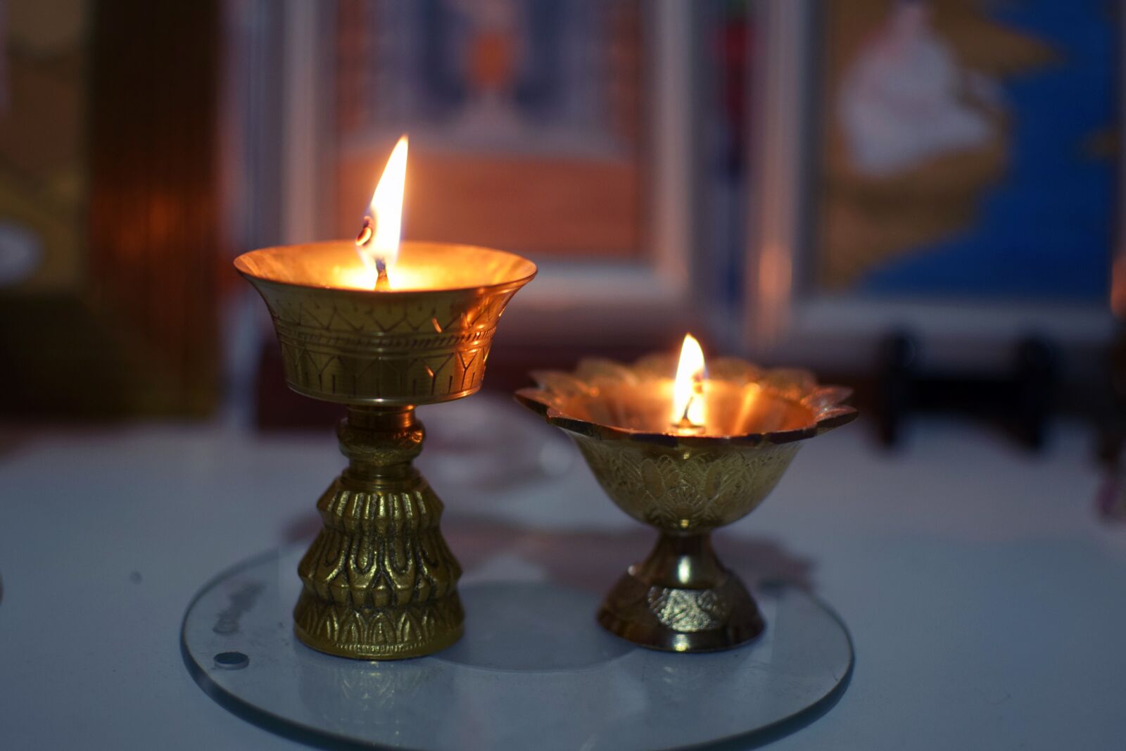 Nikon D5300 sample photo. The lamp of buddhist photography