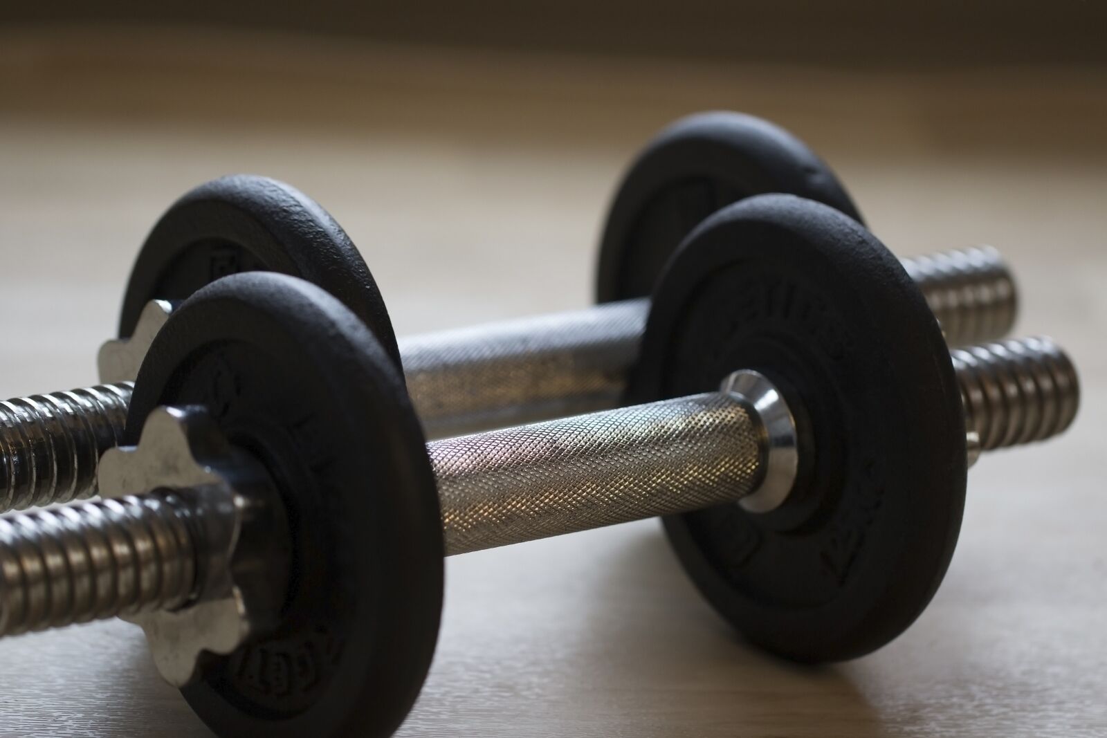 Canon EF 100mm F2.8L Macro IS USM sample photo. Dumbbells, sport, fitness photography