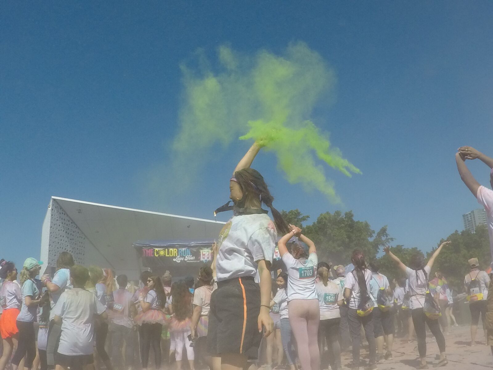 GoPro Hero5 Black sample photo. Color, powder, jump photography