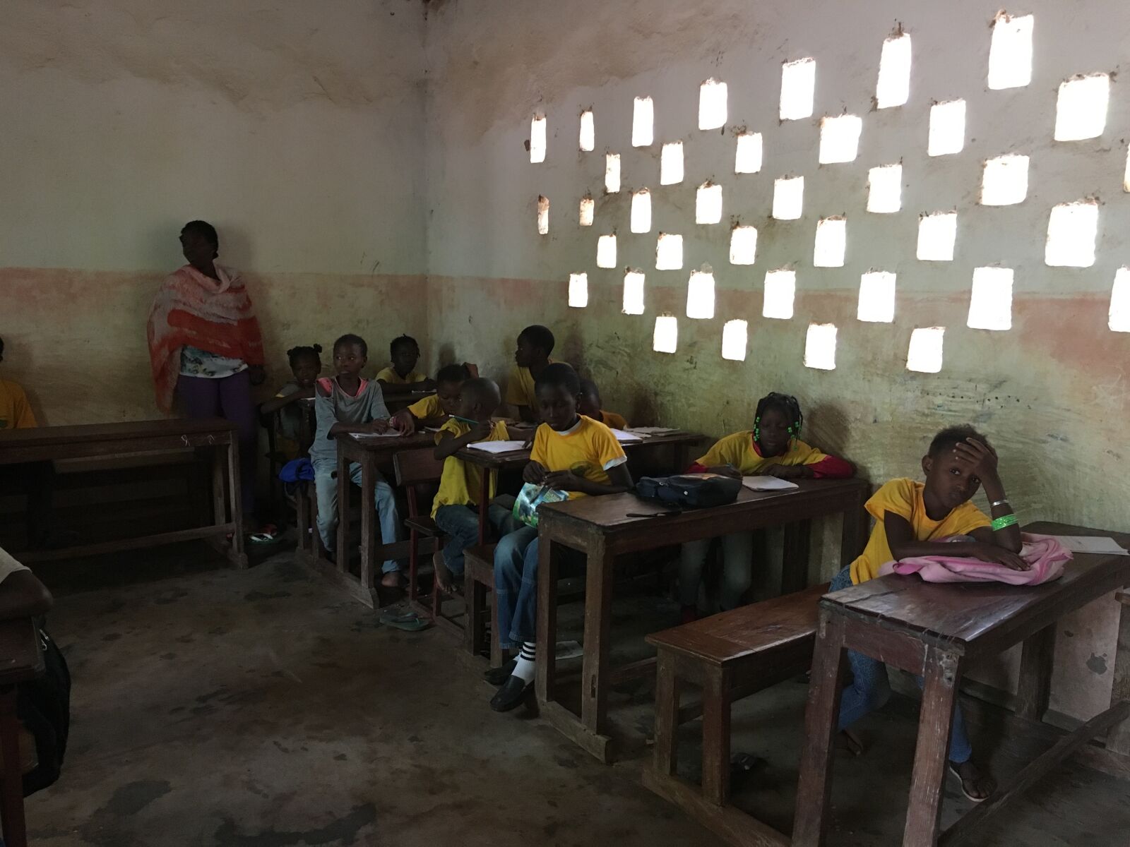 iPhone 6s back camera 4.15mm f/2.2 sample photo. Africa, school, poverty photography