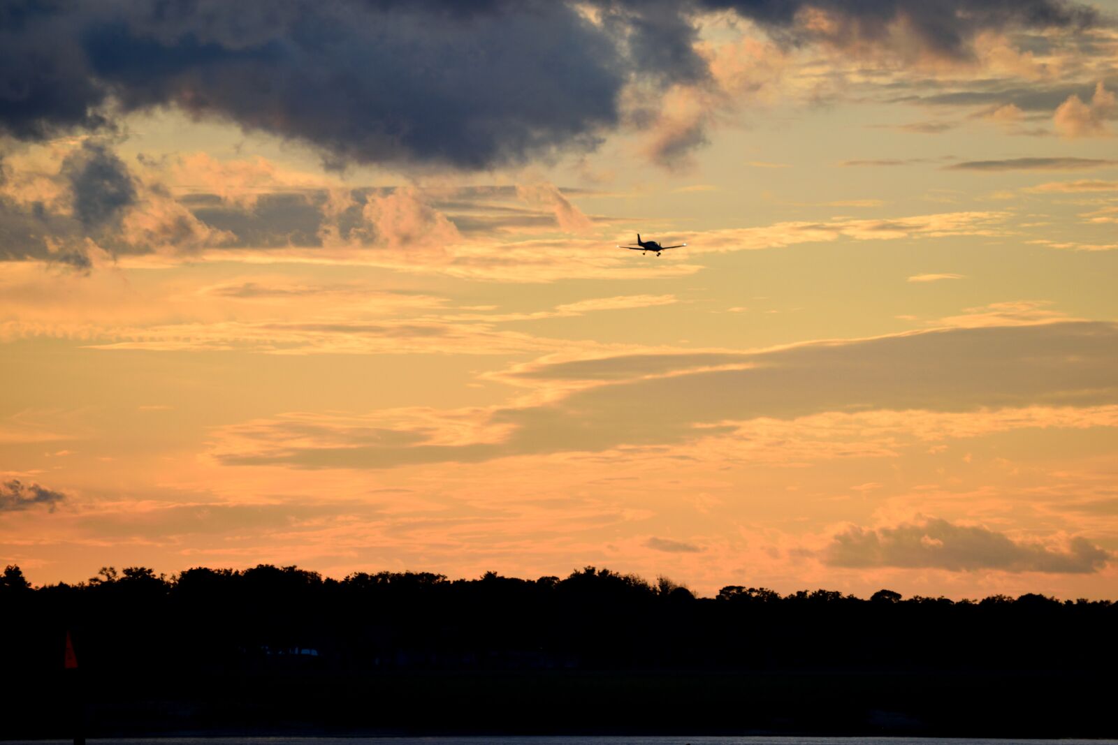Nikon D3300 sample photo. Sunset, sky, airplane photography