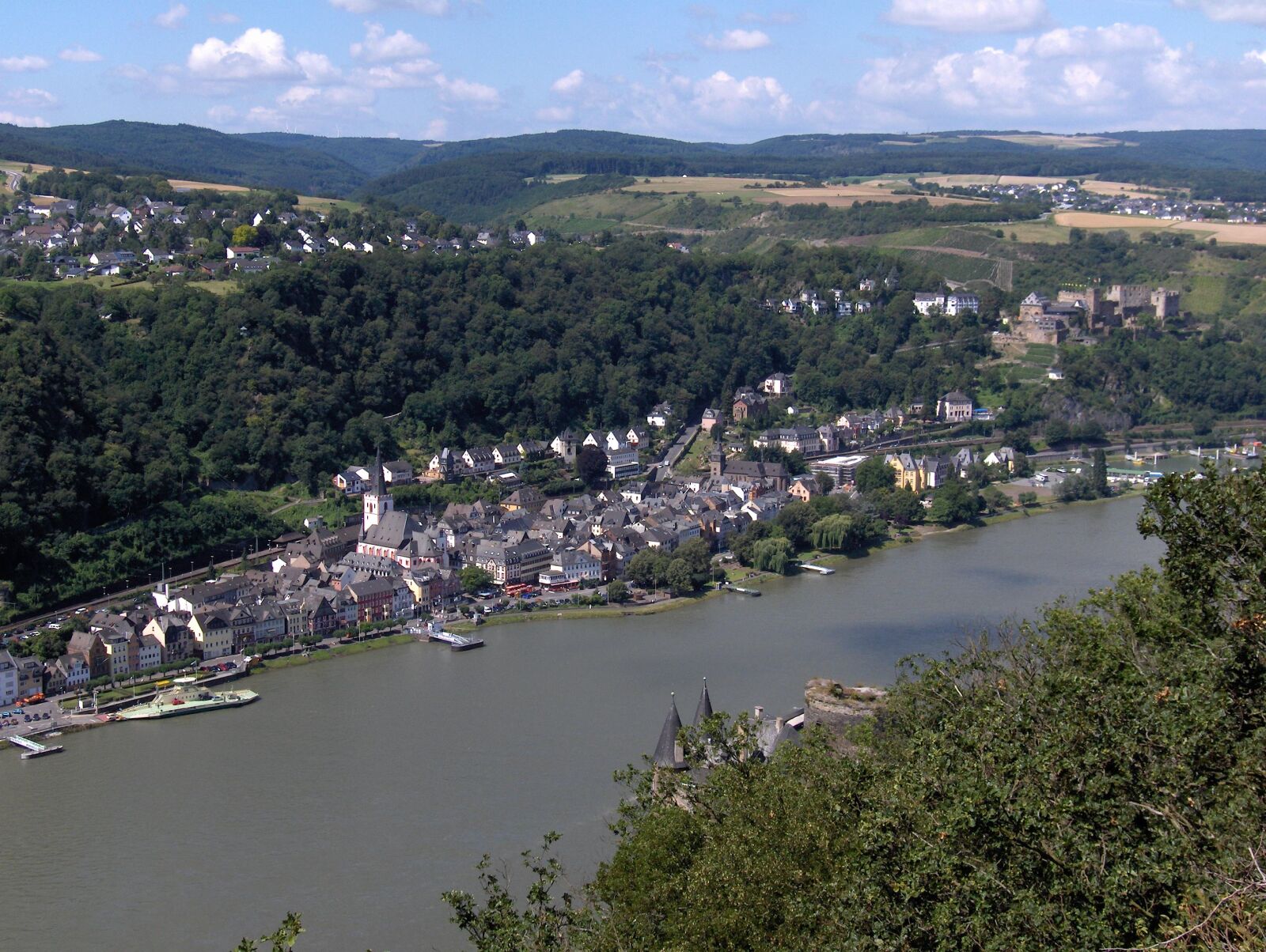 HP PHOTOSMART R717 (V01.00) sample photo. The upper middle rhine photography