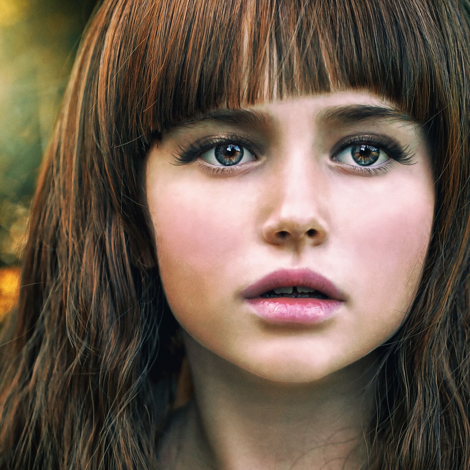 Nikon D90 sample photo. Girl, portrait, big eyes photography