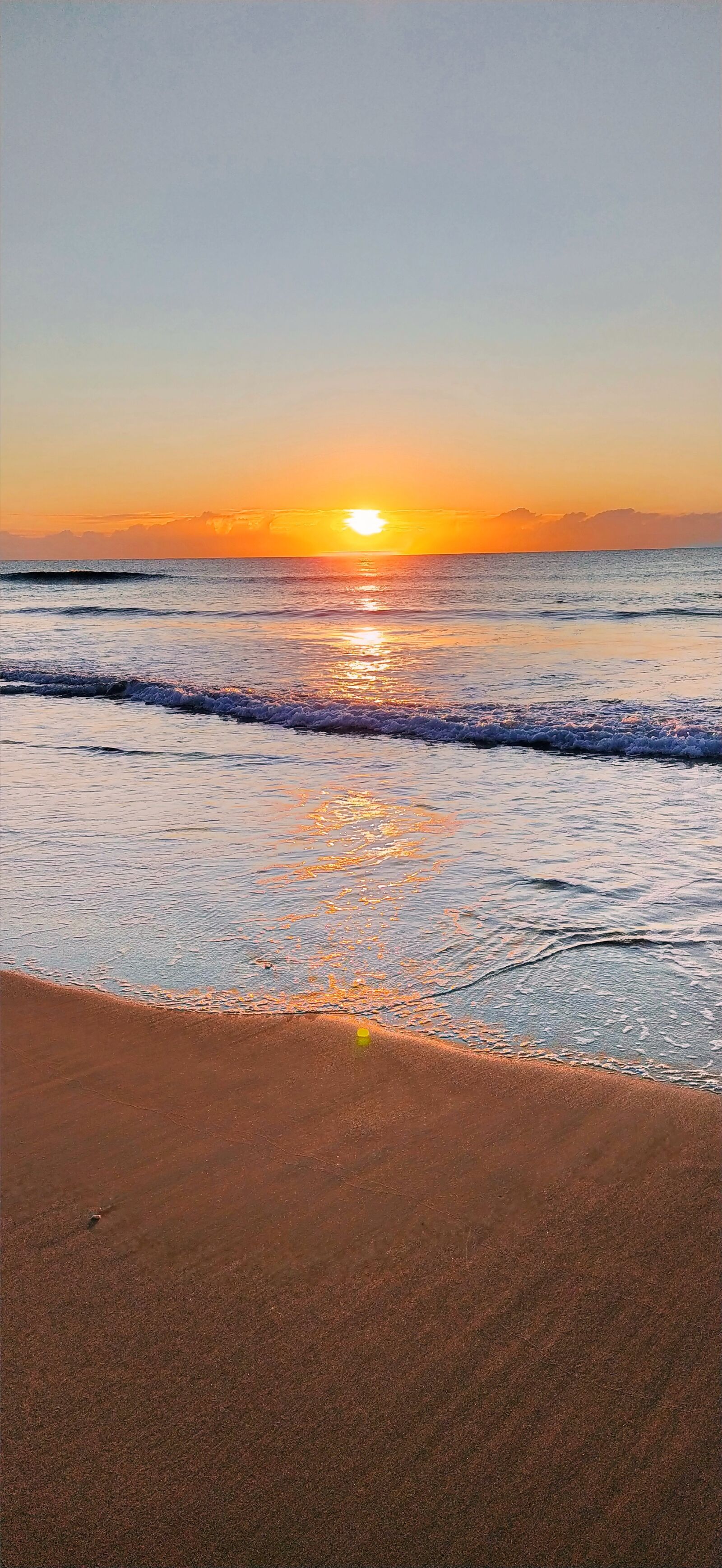 Xiaomi Mi A3 sample photo. Beach sunrise, sunrise, sand photography
