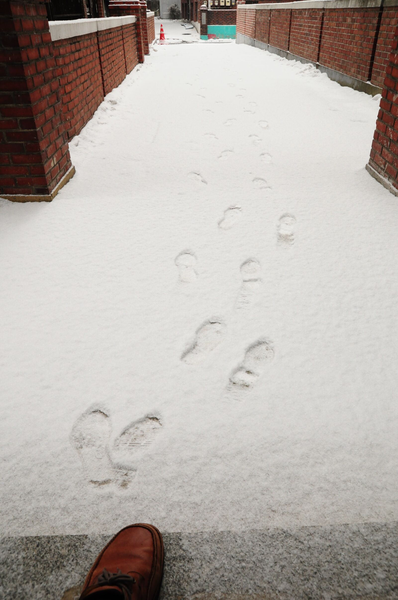 Nikon D90 sample photo. Snow, footprint, gil photography
