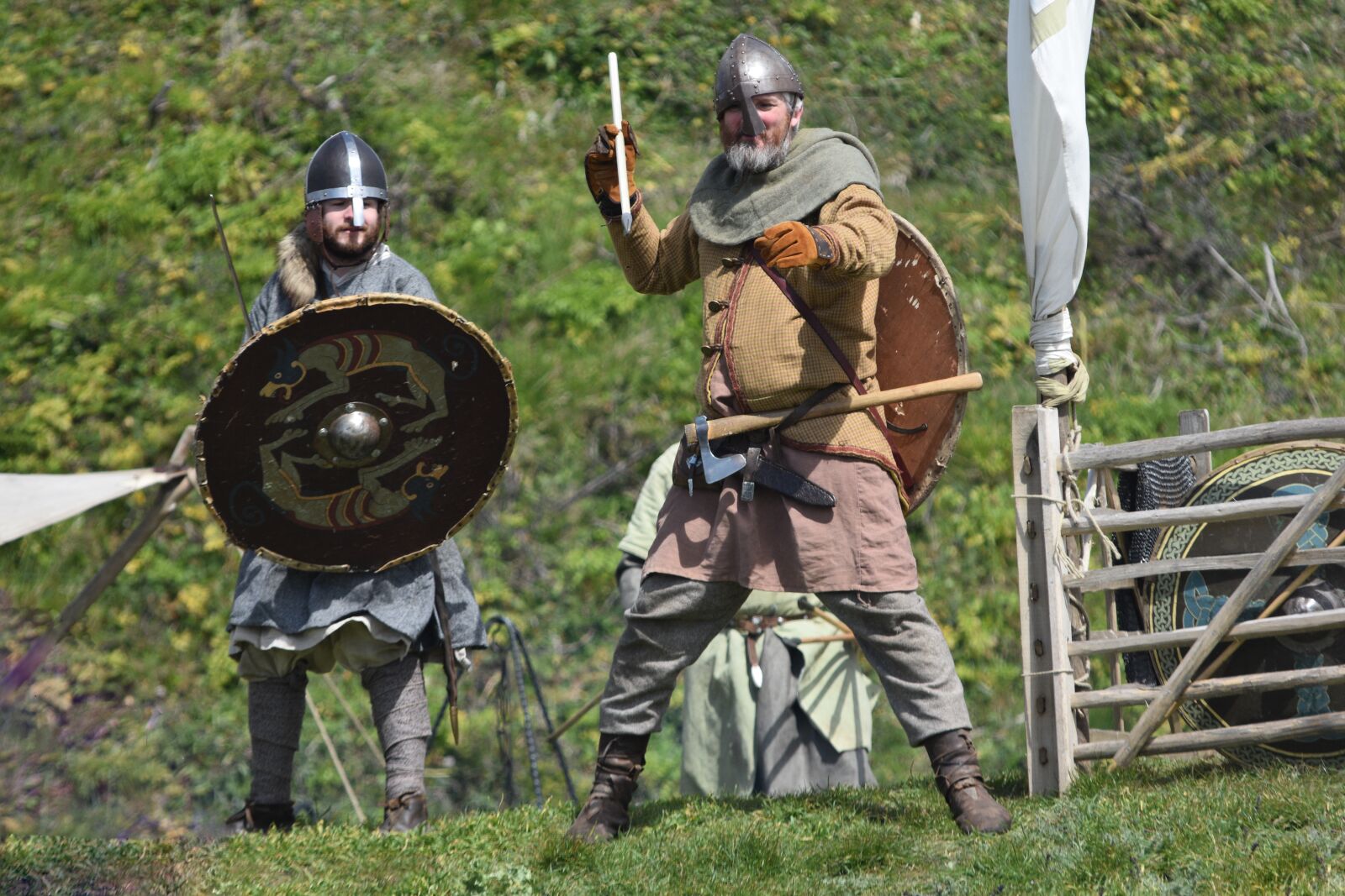 Nikon D3400 sample photo. Warrior, saxon, historical photography
