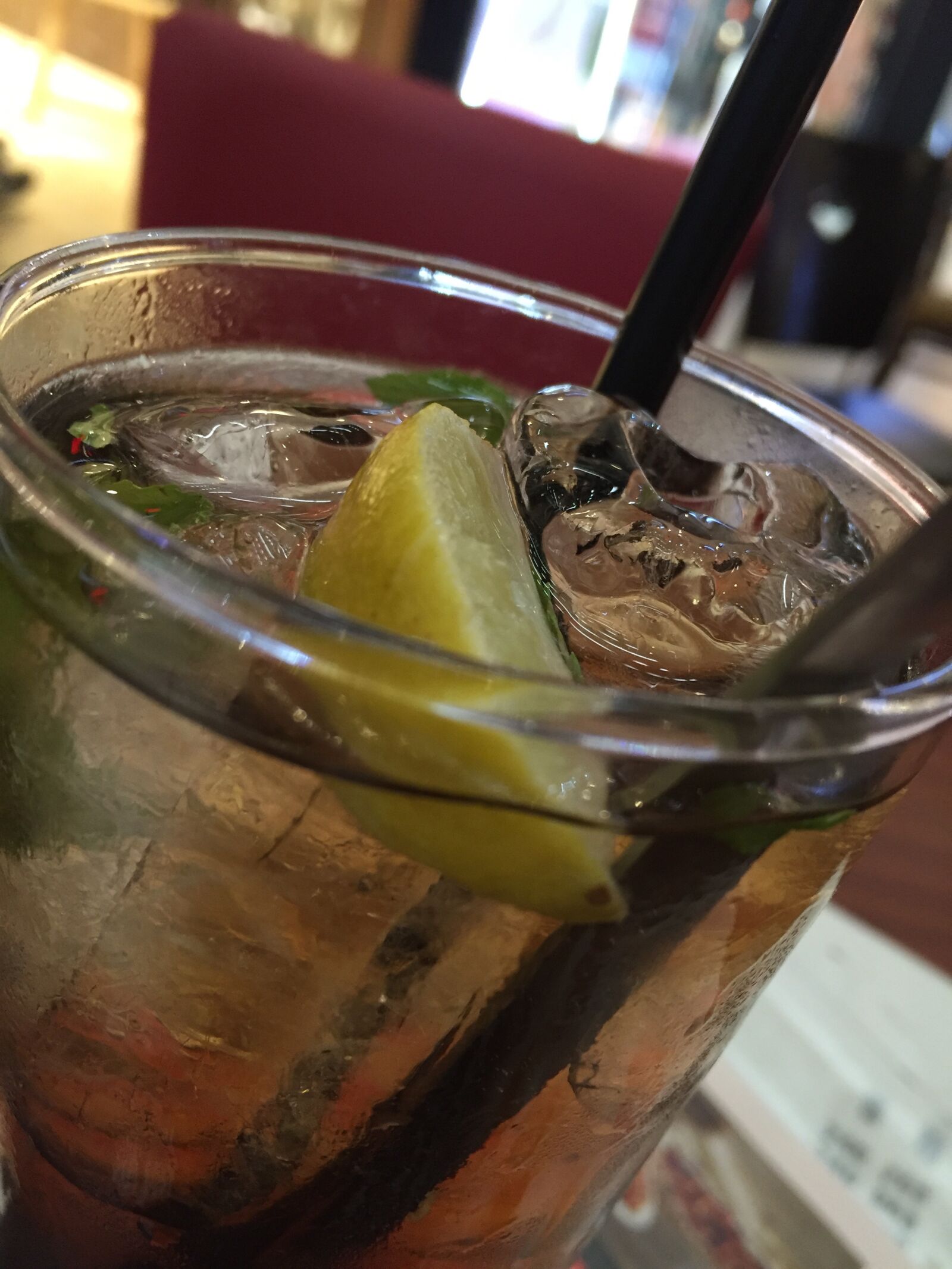 Apple iPhone 6 sample photo. Barista, ice, lemon, tea photography