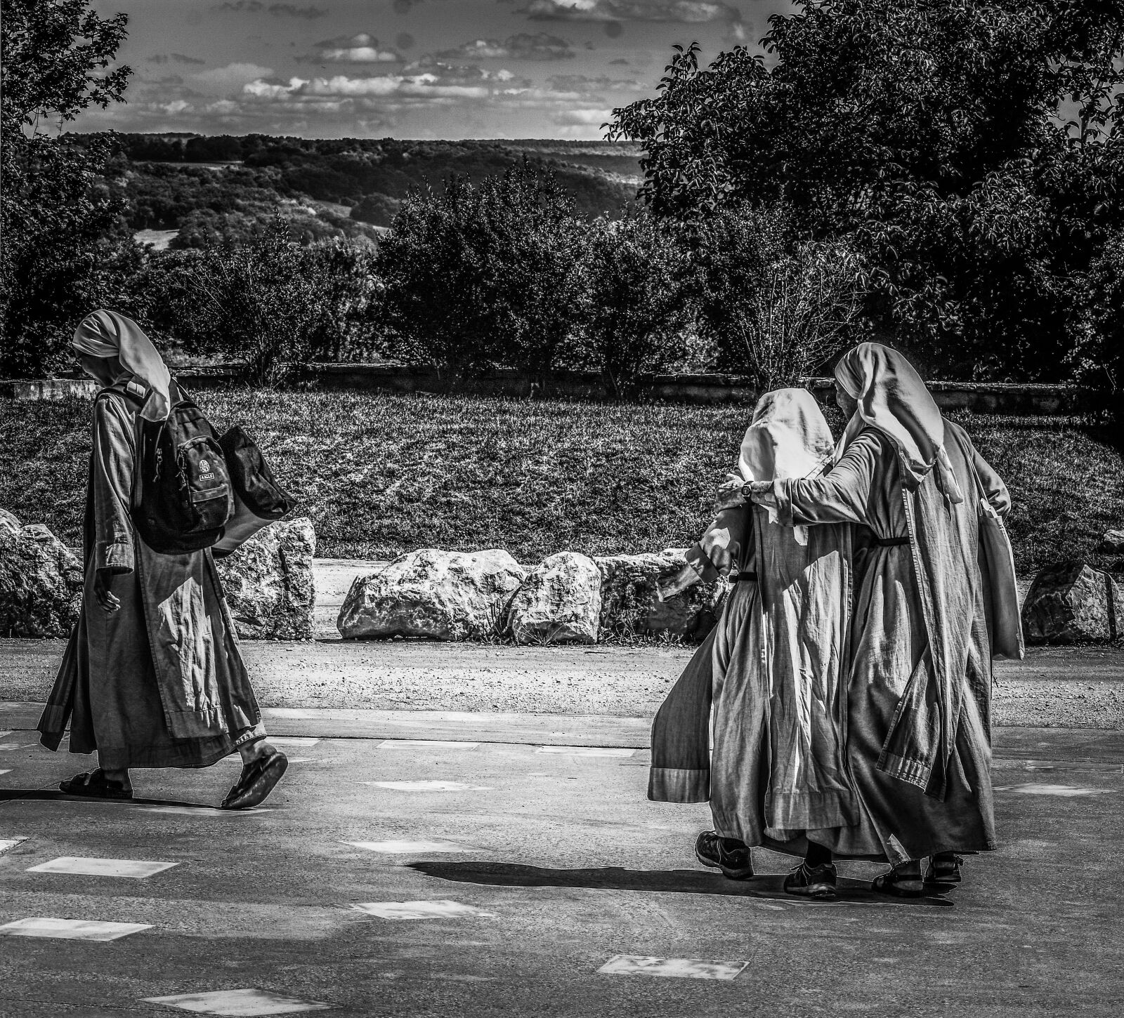 Nikon D3400 sample photo. Black and white, church photography