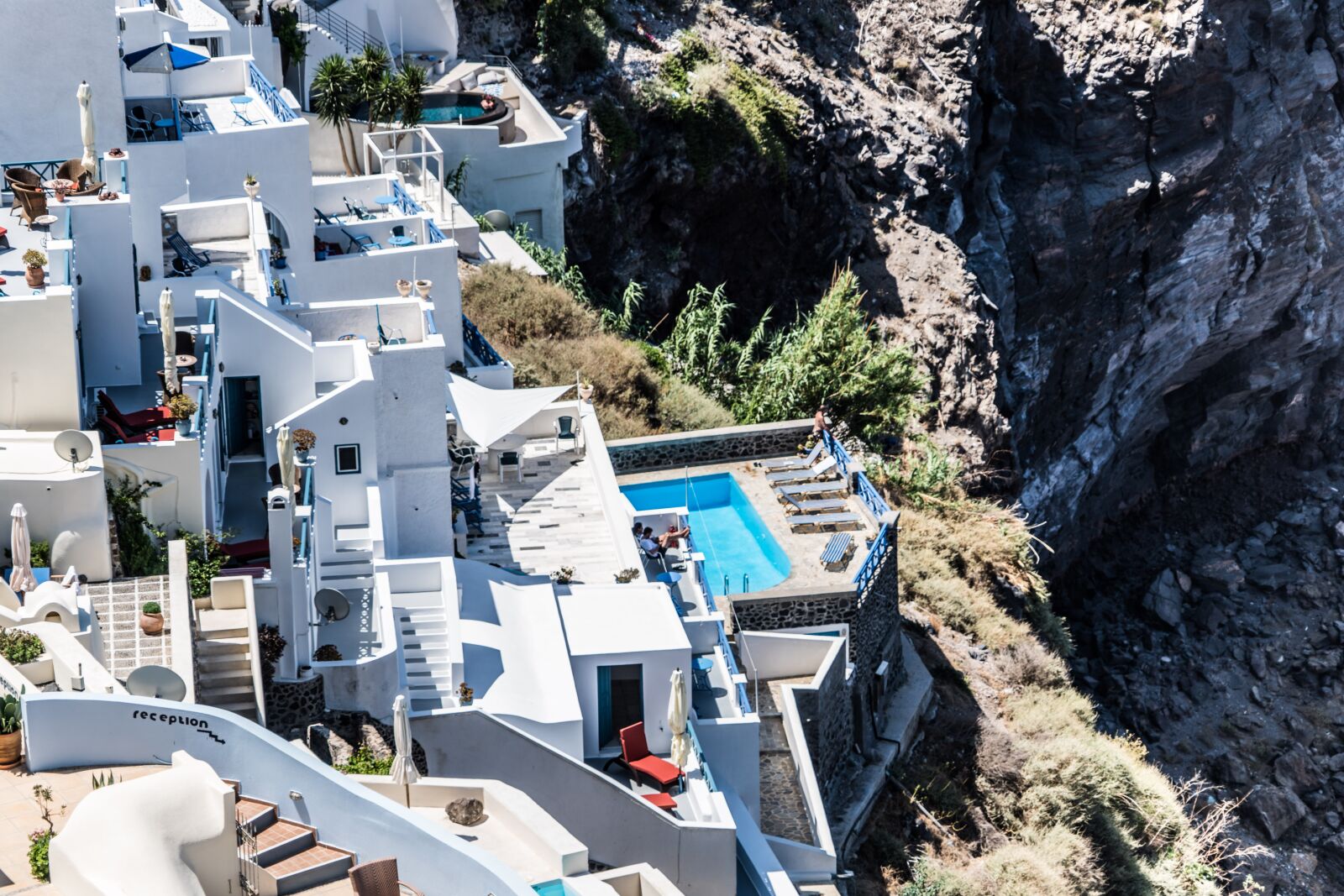Sony a7R II + Sony FE 24-240mm F3.5-6.3 OSS sample photo. Santorini, oia, greece photography