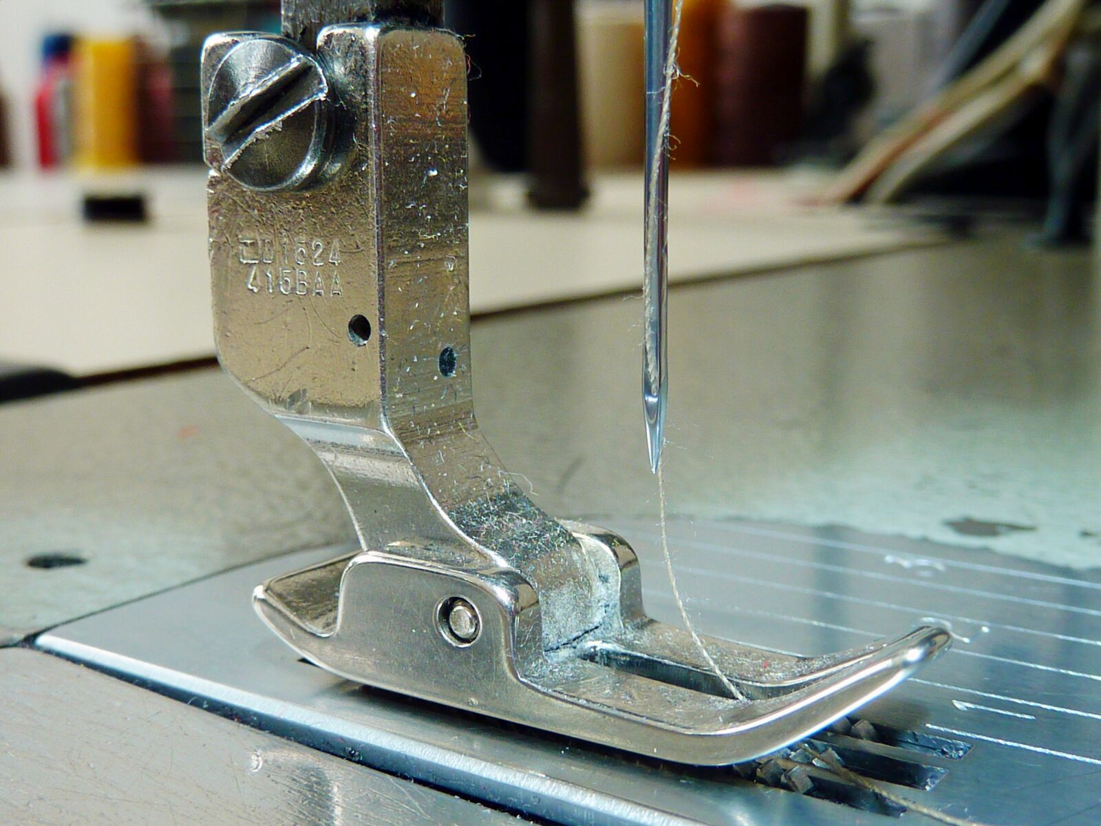 Panasonic DMC-TZ7 sample photo. Sew, sewing machine, presser photography