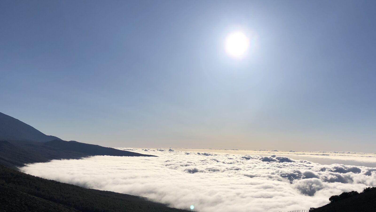 iPhone 8 Plus back dual camera 3.99mm f/1.8 sample photo. Teide, sunset, clouds photography