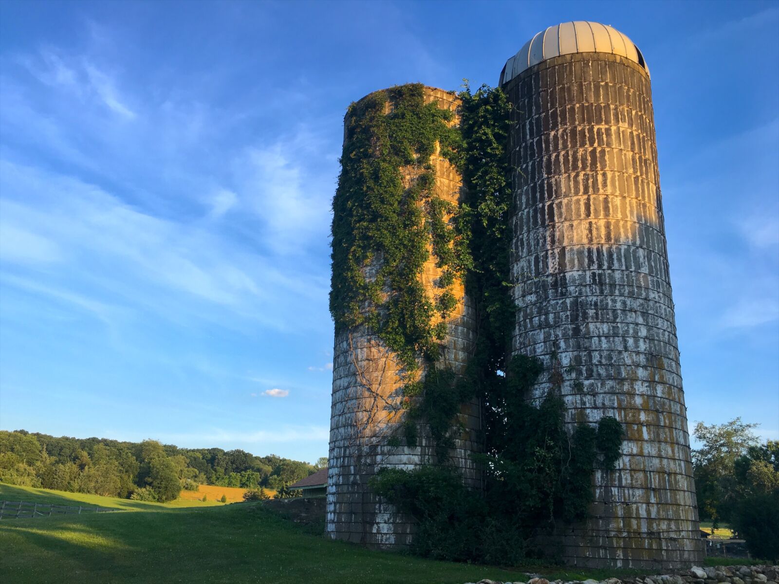 Apple iPhone 6s sample photo. Silo, farm, sunset photography