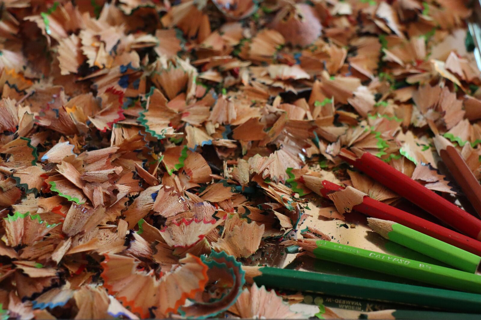 Canon EF-M 18-150mm F3.5-6.3 IS STM sample photo. Wooden pegs, colored pencil photography