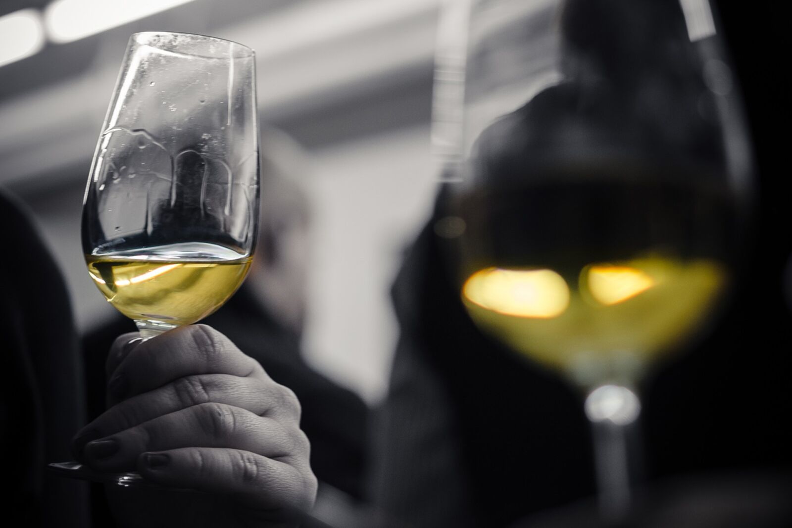 Nikon D7000 sample photo. Glass, white wine, wine photography