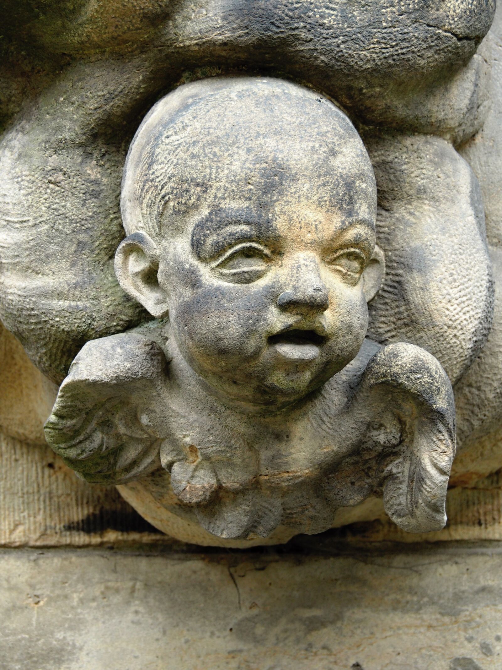 Olympus PEN E-PL7 sample photo. Angel, face, the statue photography