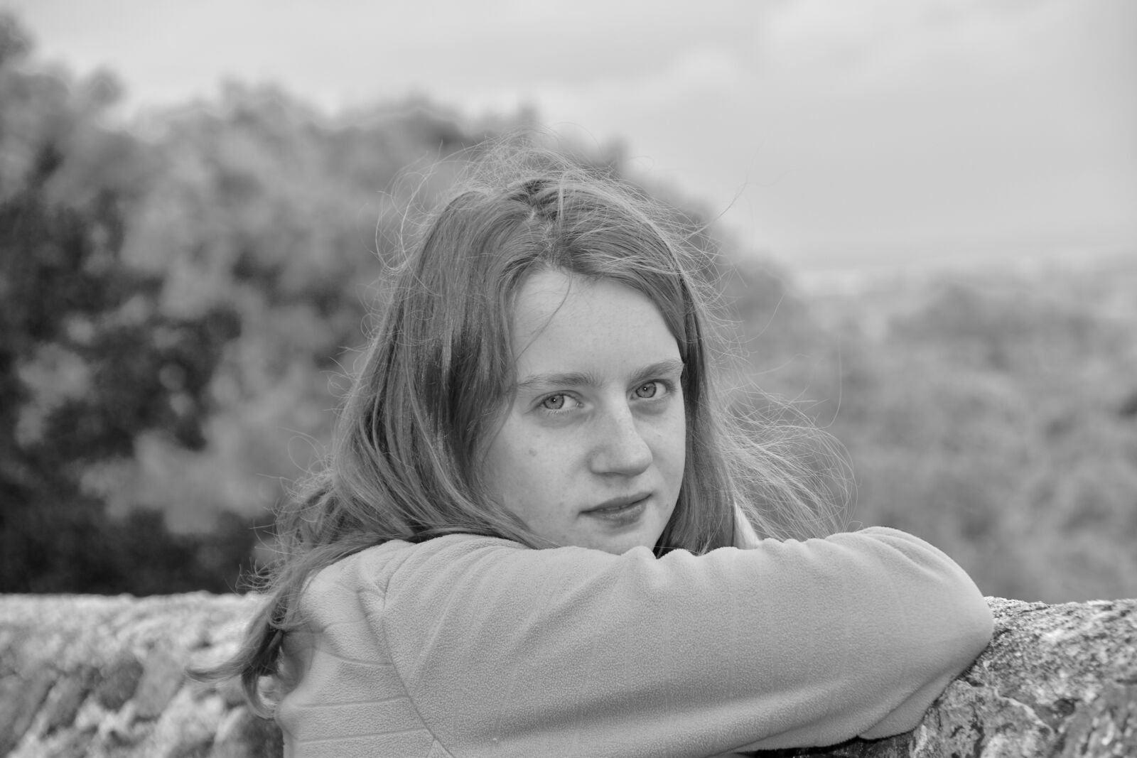 Nikon D5600 sample photo. Girl, portrait, black and photography