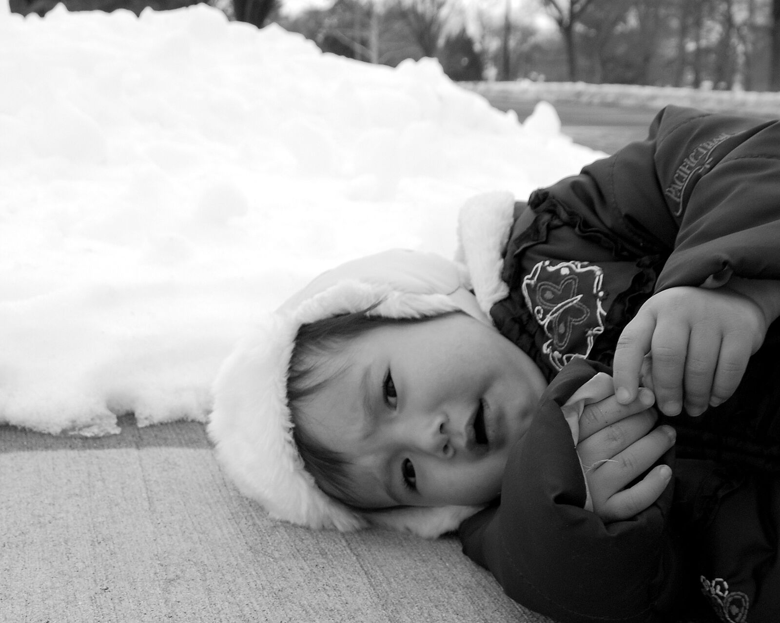 Nikon D80 sample photo. Baby, winter, child photography