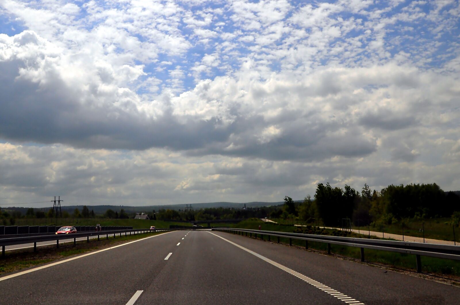 Nikon D5000 sample photo. Way, sky, clouds photography