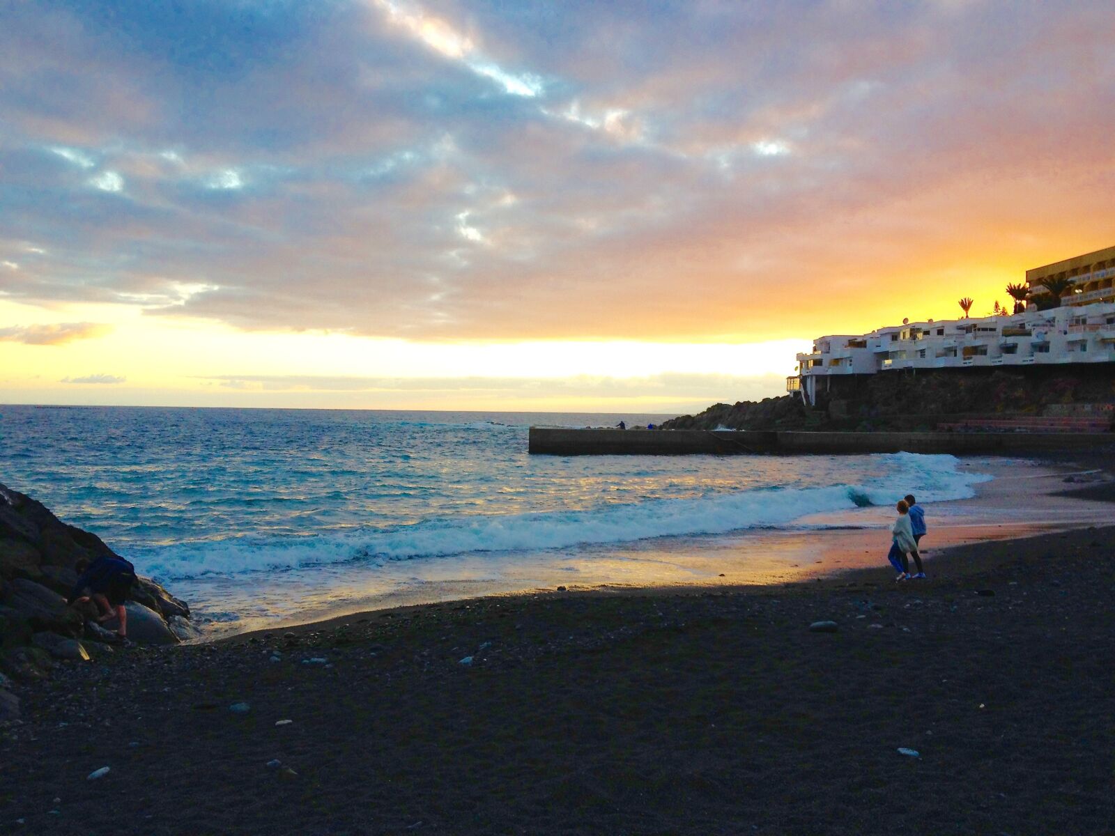 Apple iPhone 4S sample photo. Tenerife, sunset, bay photography