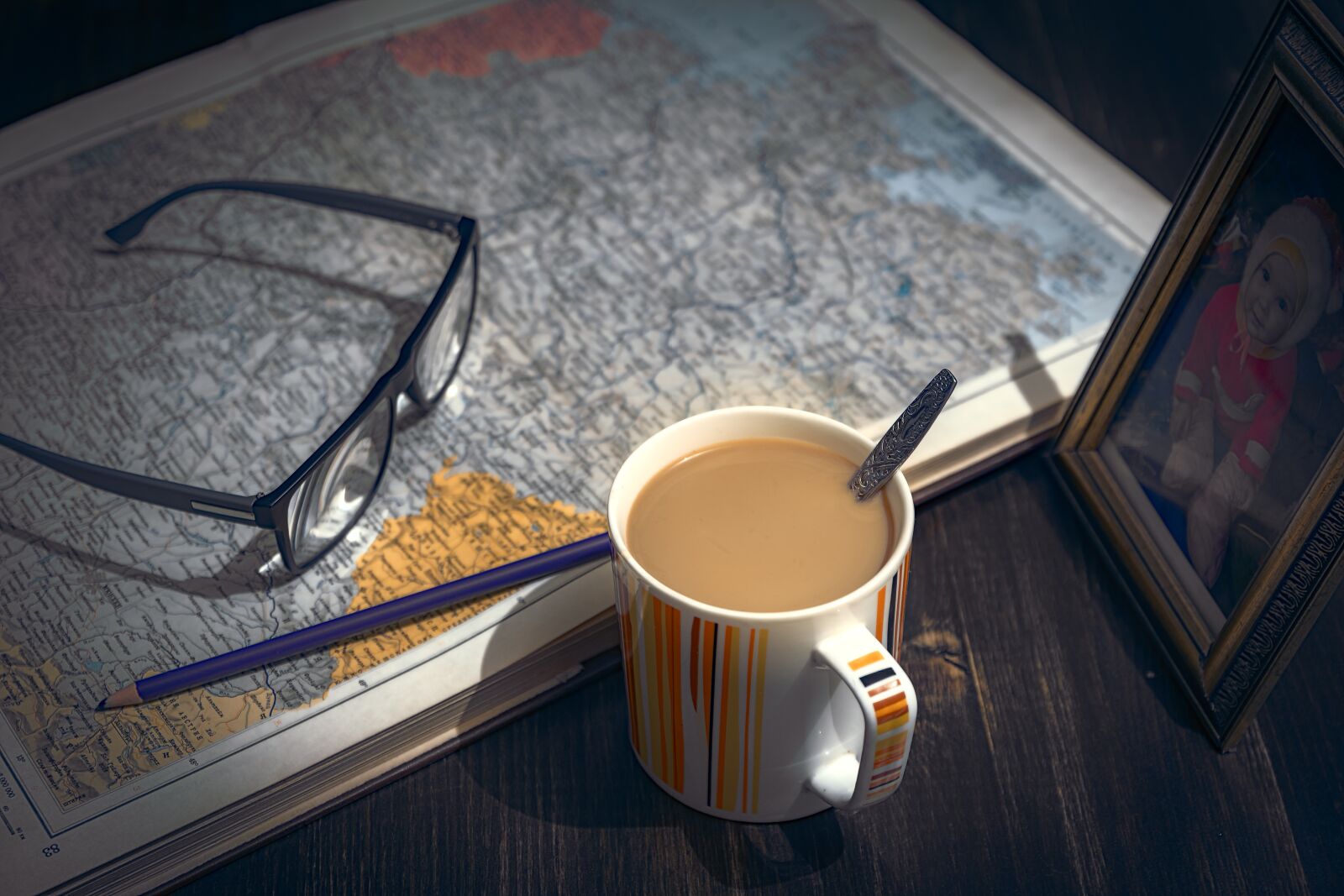 Nikon D7200 sample photo. Coffee, table, book photography
