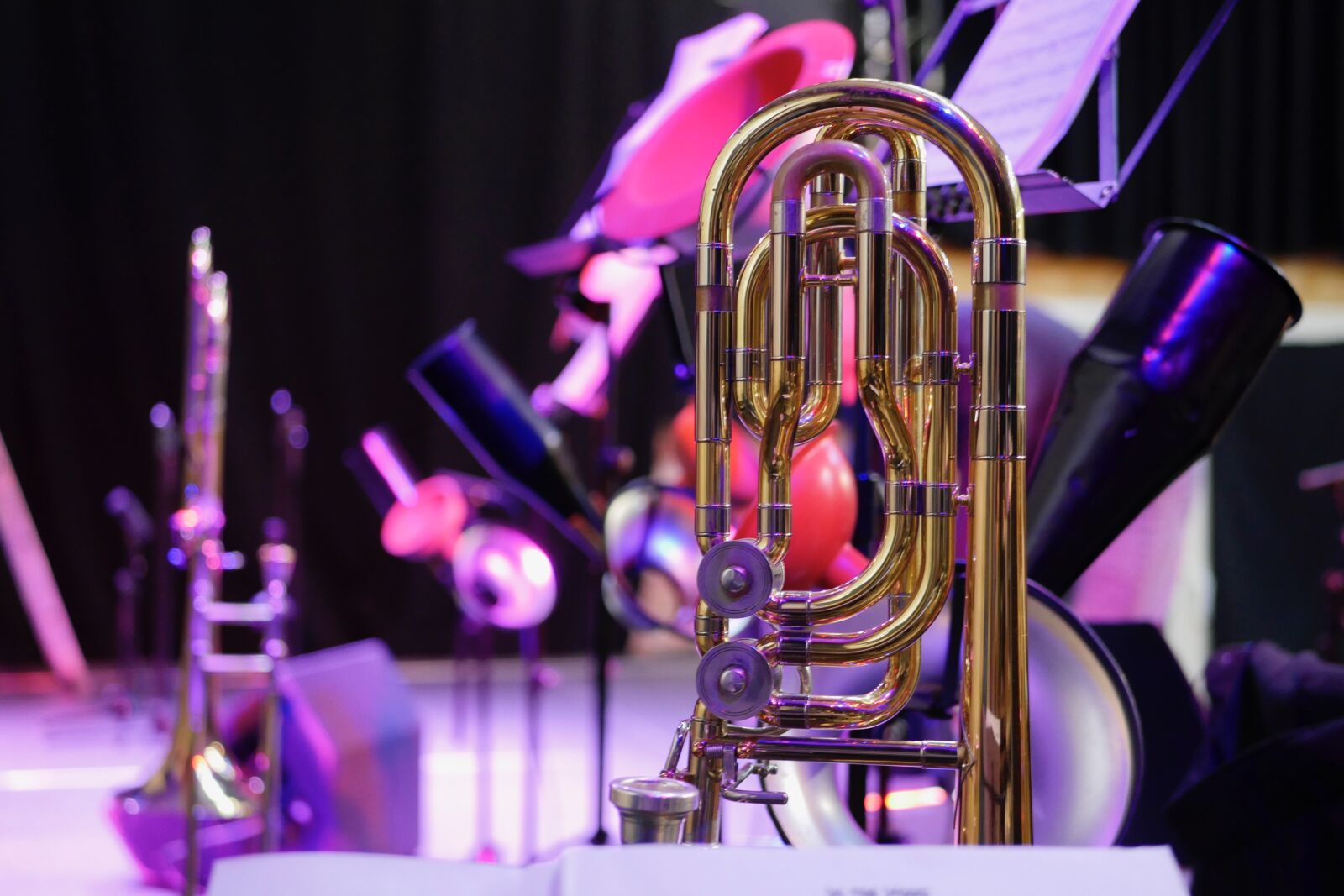 Panasonic Lumix DMC-GX8 sample photo. Trombone, stage, concert photography