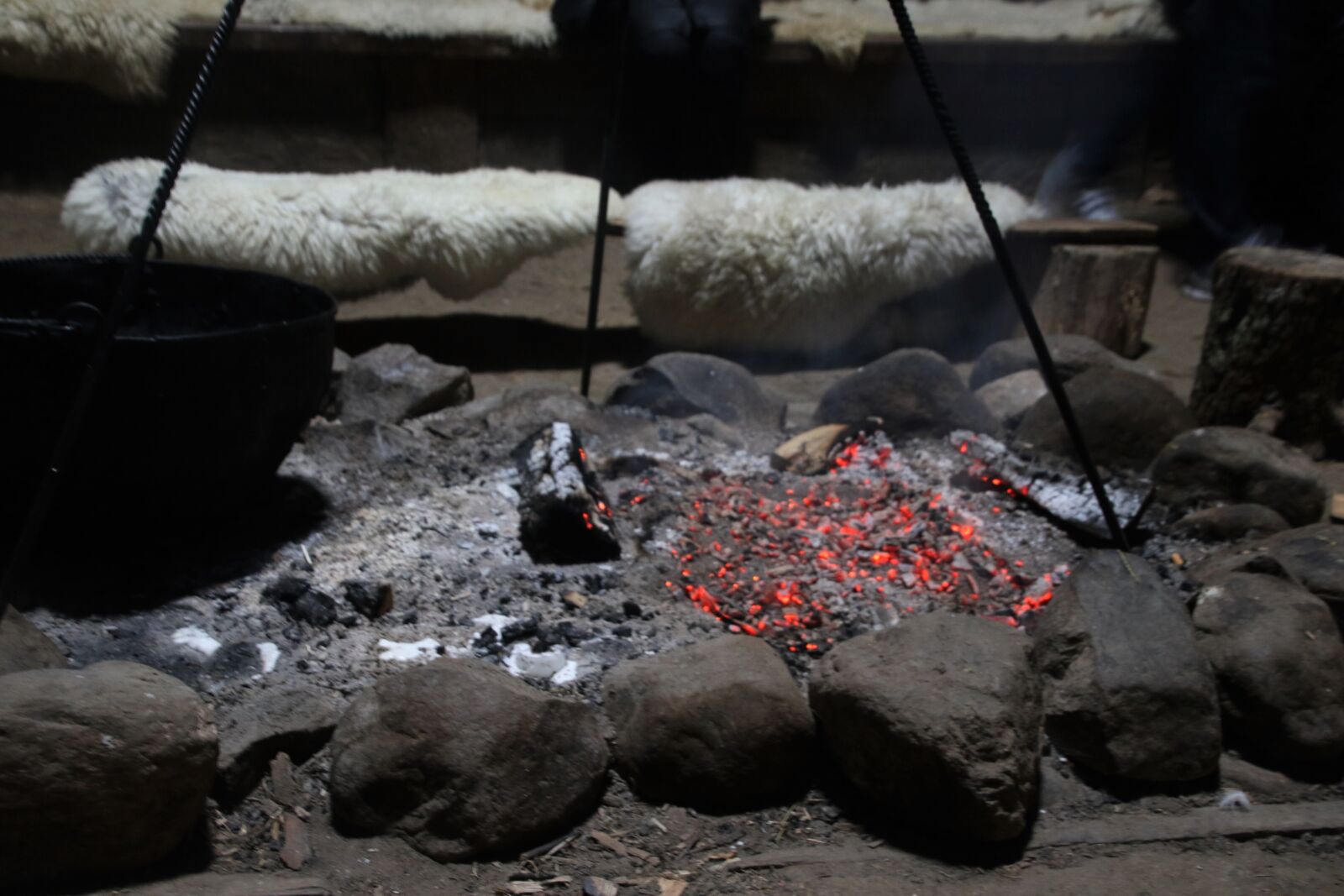 Canon EOS 7D Mark II sample photo. Blankets, chairs, coals, cook photography