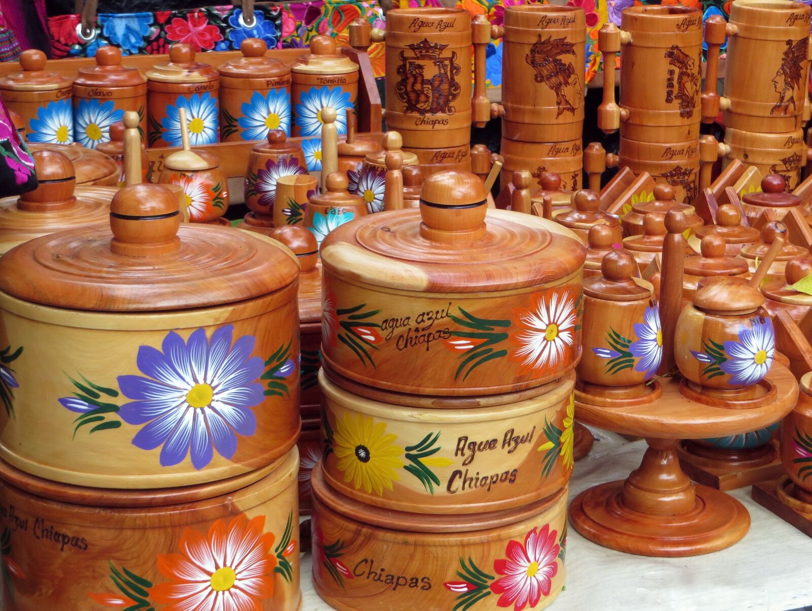 Canon PowerShot SX270 HS sample photo. Mexico, agua azul, pottery photography