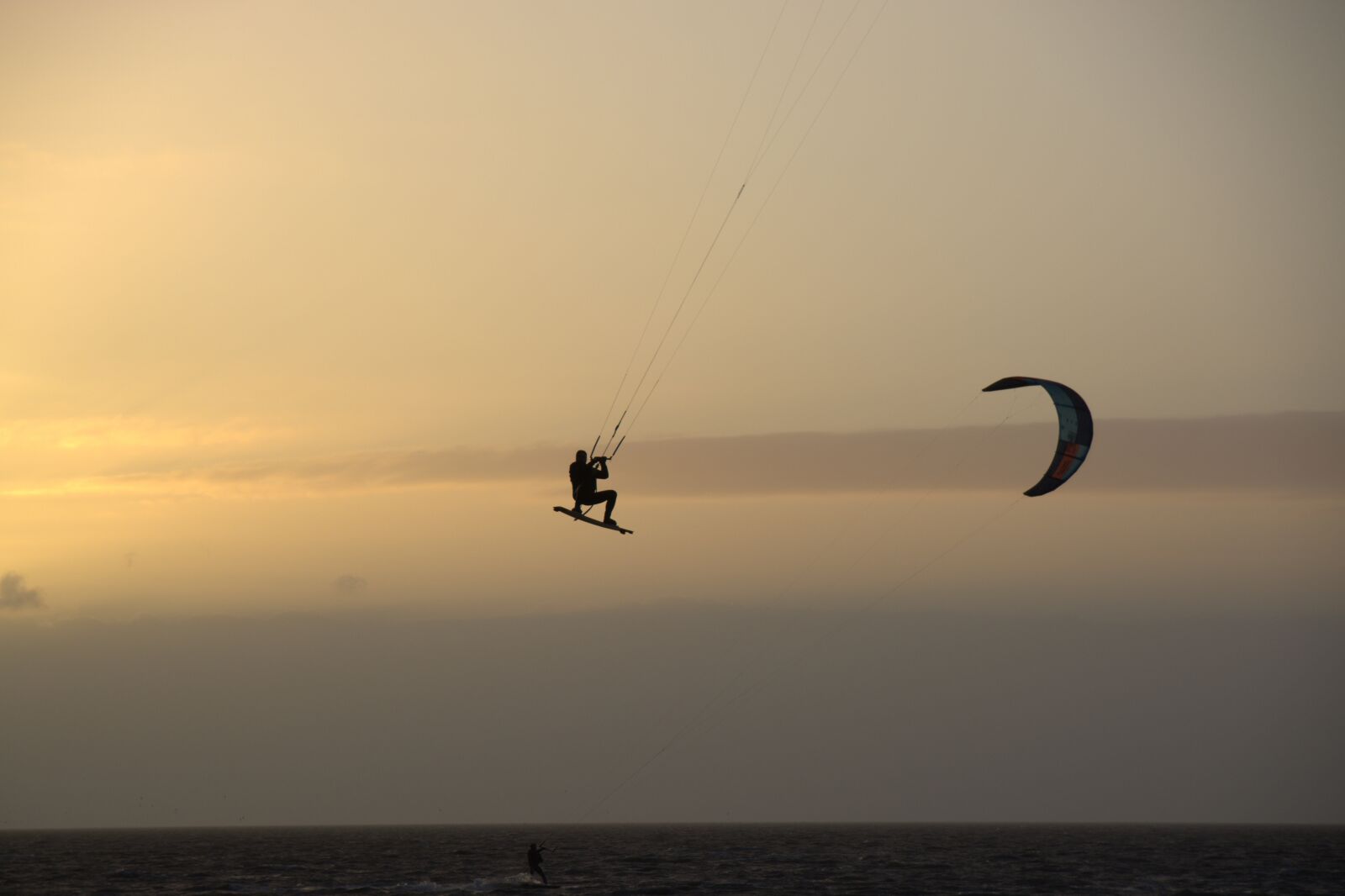 Nikon D5200 sample photo. Kite surfer, flying, kite photography