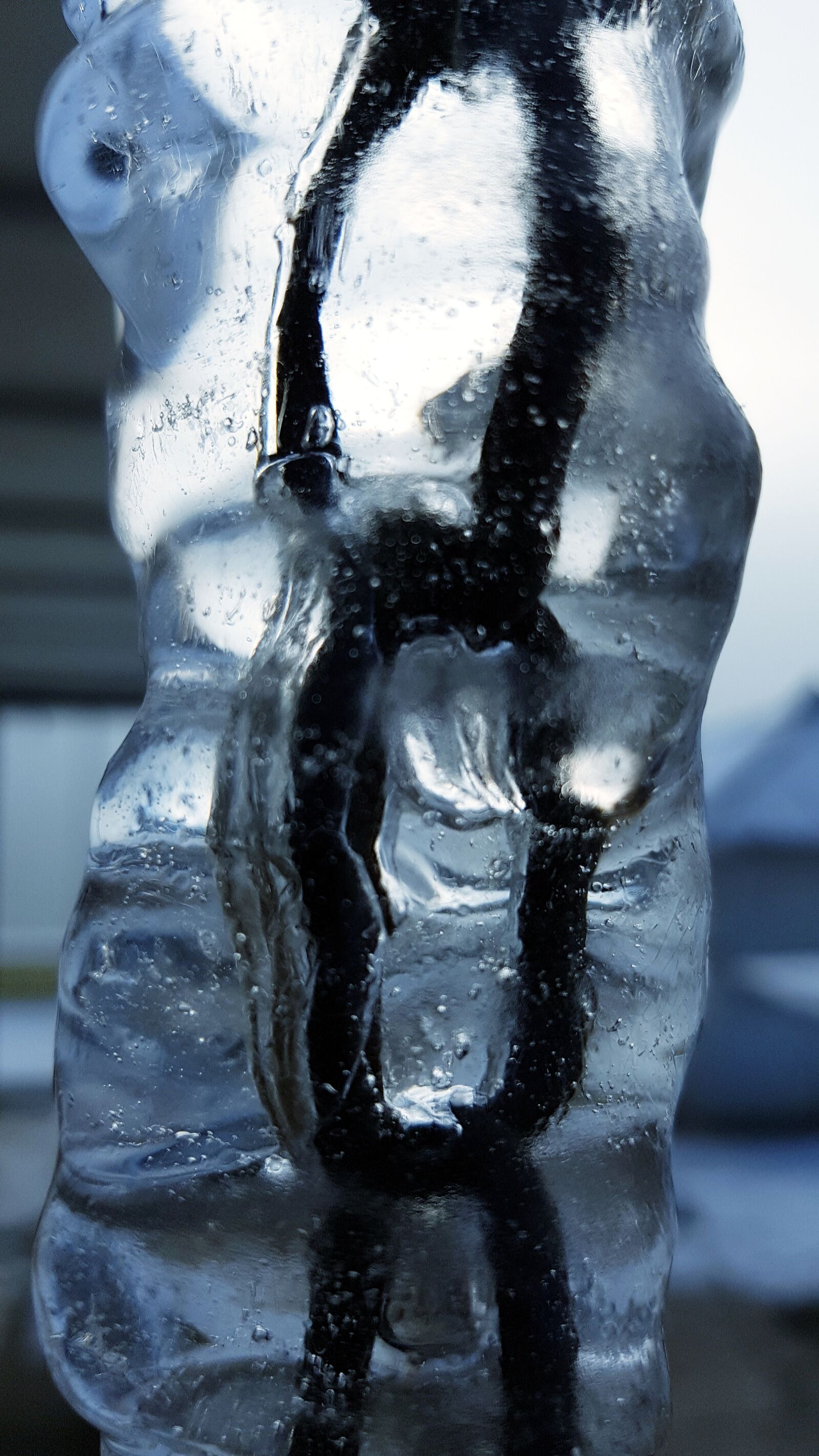 Samsung Galaxy S7 Edge sample photo. Winter, ice, chain photography