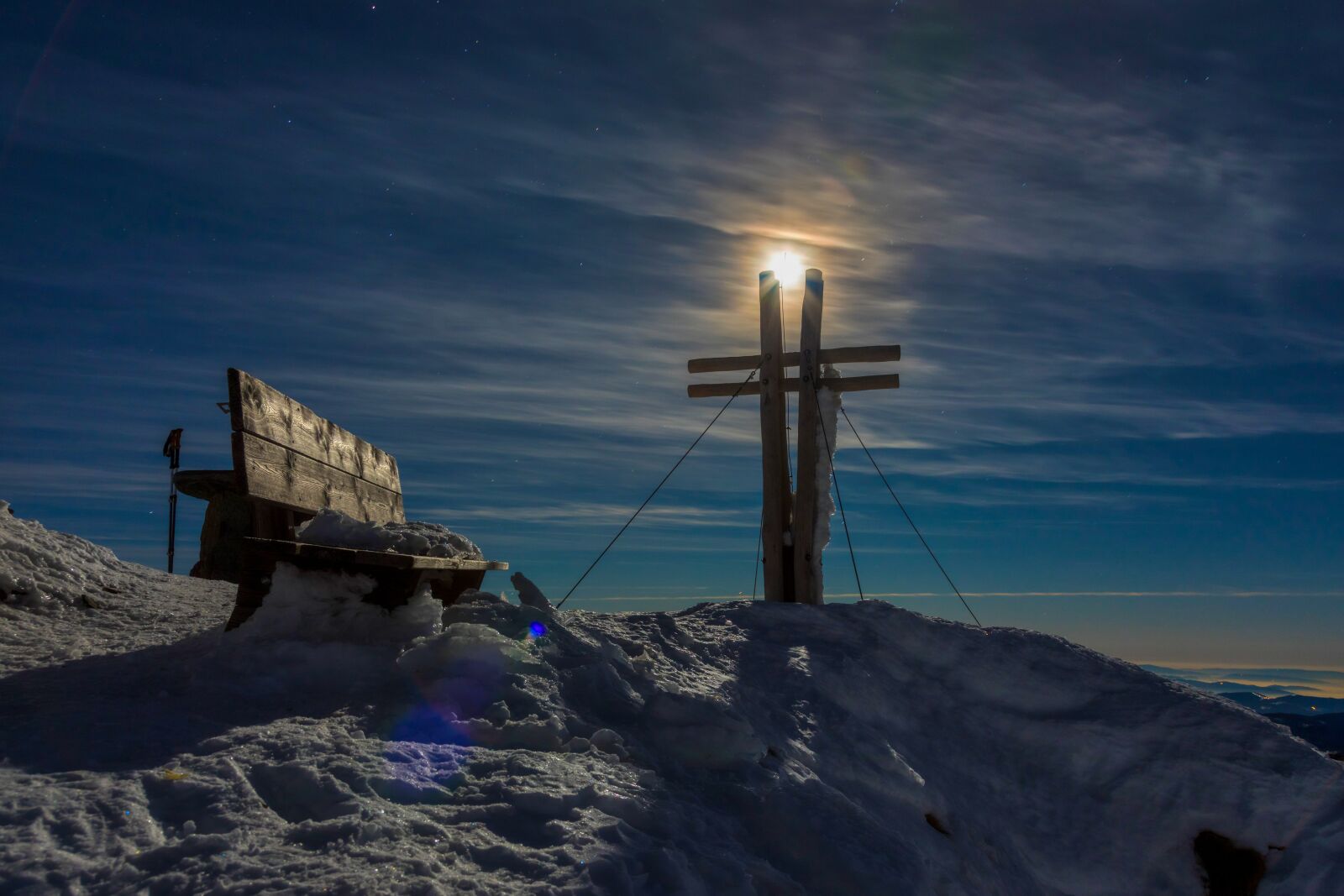 Canon EOS 5D Mark IV sample photo. Falkert, full moon, mountain photography