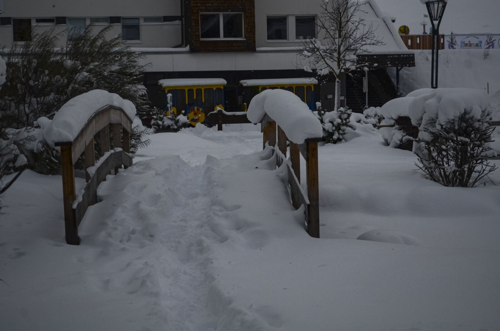 Nikon D7000 sample photo. Bridge, snow bridge, snow photography
