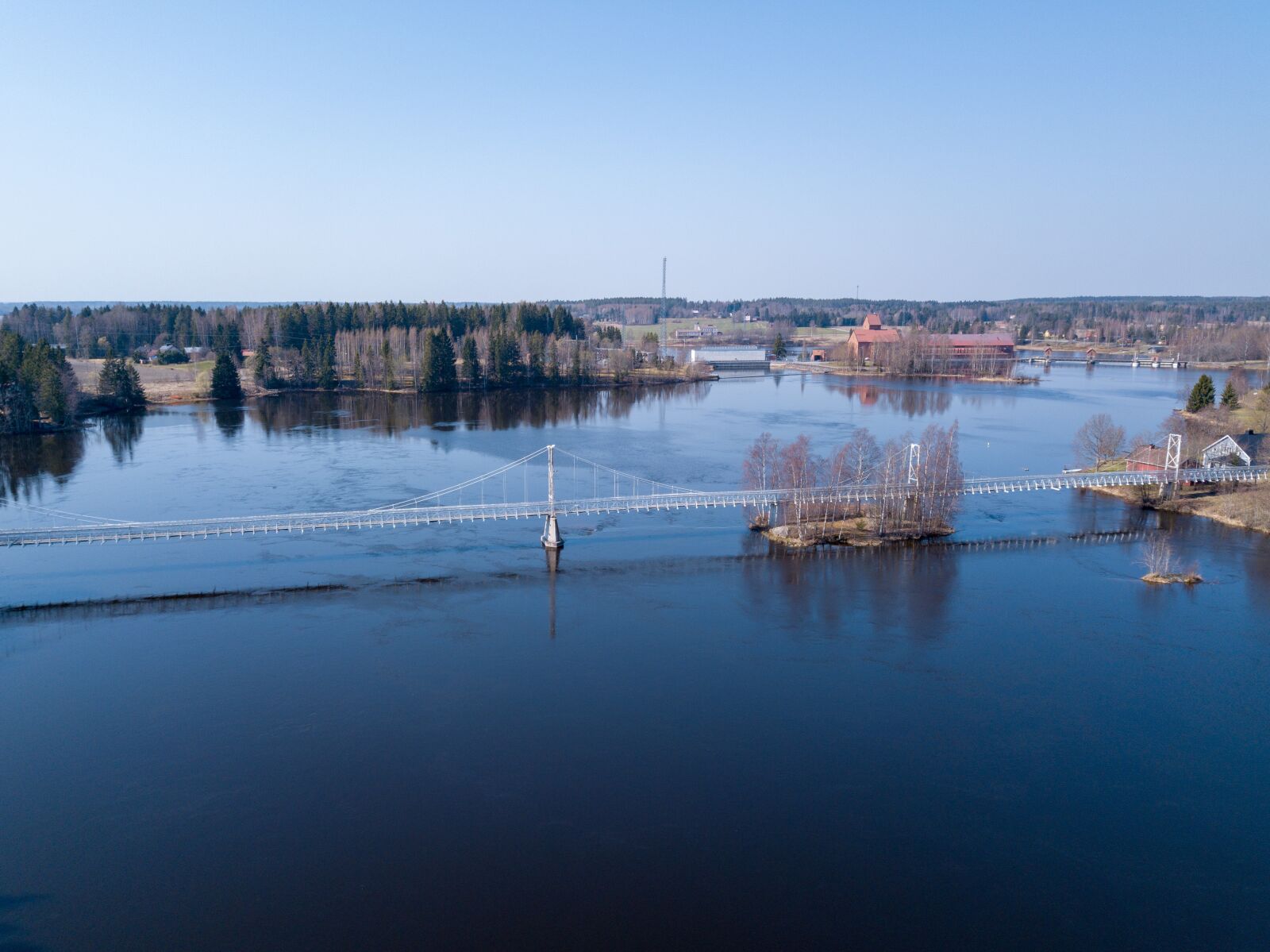 DJI FC220 sample photo. Finnish, kokemäki, river photography