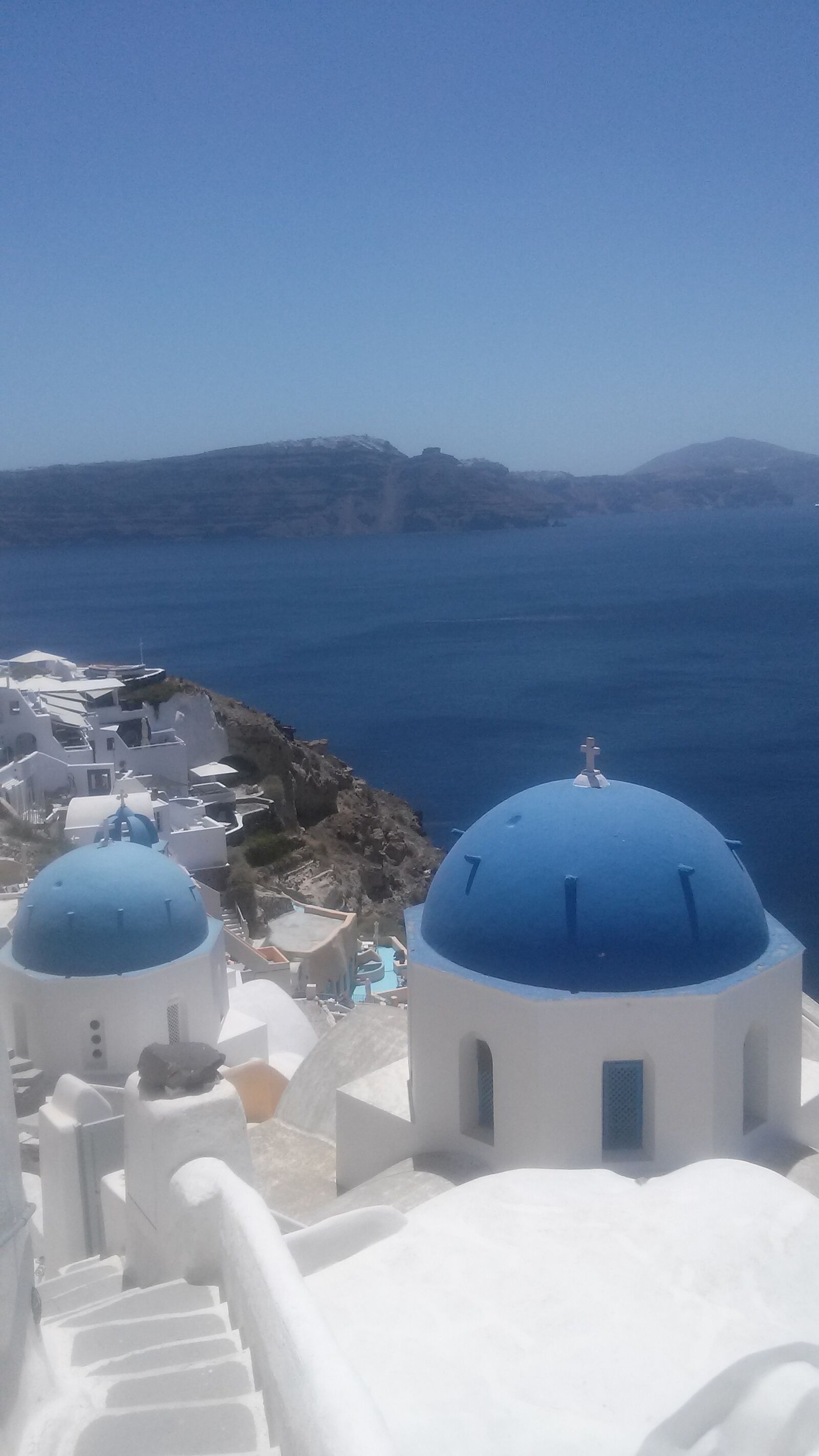 LG OPTIMUS L9 II sample photo. Greece, santorini, blue photography