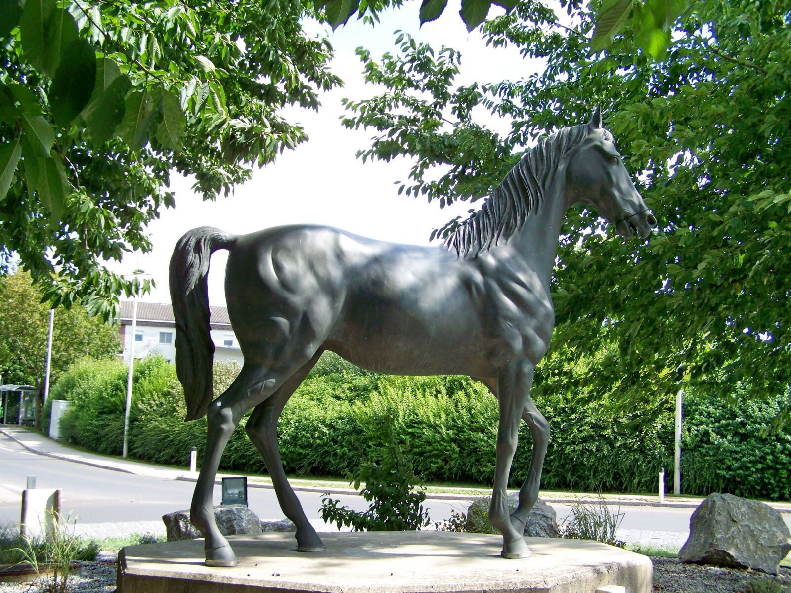 Kodak EASYSHARE ZD710 ZOOM DIGITAL CAMERA sample photo. Horse statue, sculpture, art photography