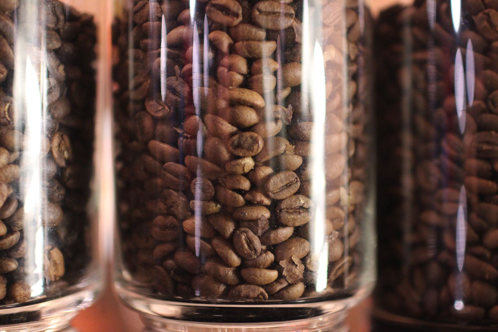 Canon EOS 600D (Rebel EOS T3i / EOS Kiss X5) + Canon EF 35mm F1.4L USM sample photo. Coffee bean in jar photography