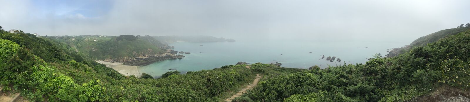 iPhone 6 back camera 4.15mm f/2.2 sample photo. Guernsey, scenery, view, panorama photography
