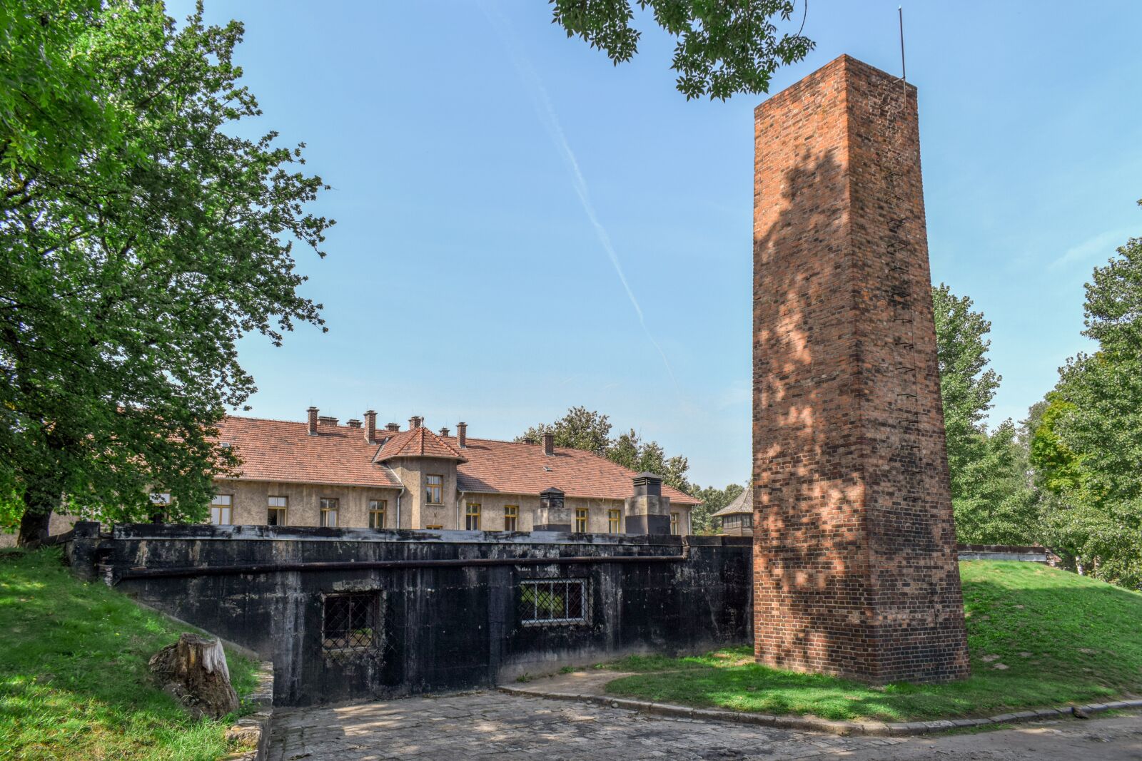 Nikon D3300 sample photo. Crematorium, buildings, chimney photography