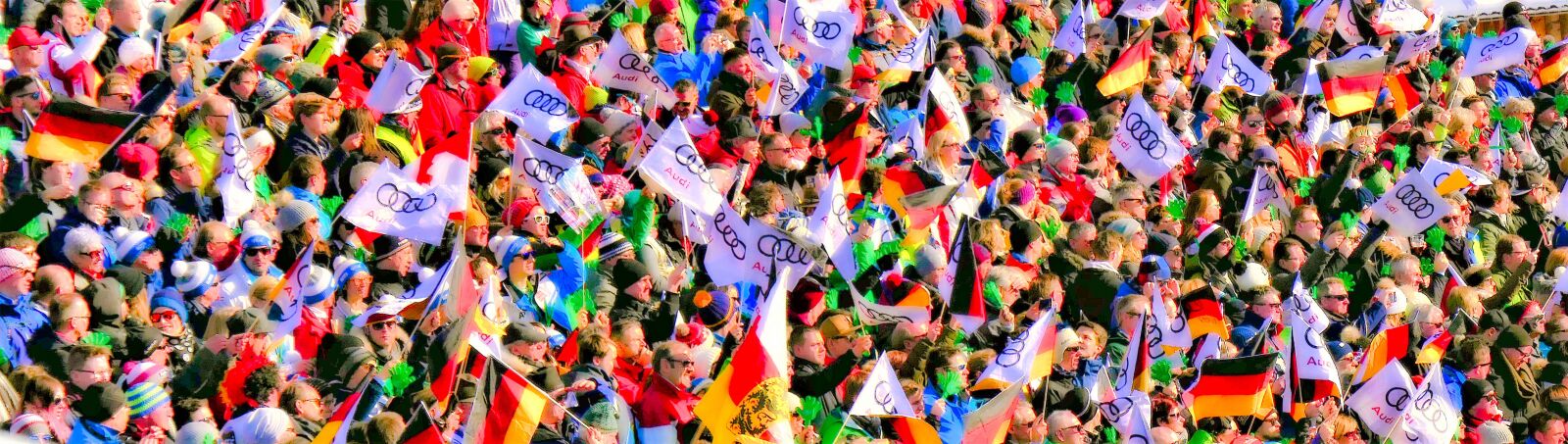 Panasonic DMC-TZ101 sample photo. Crowd, flag sea, flags photography
