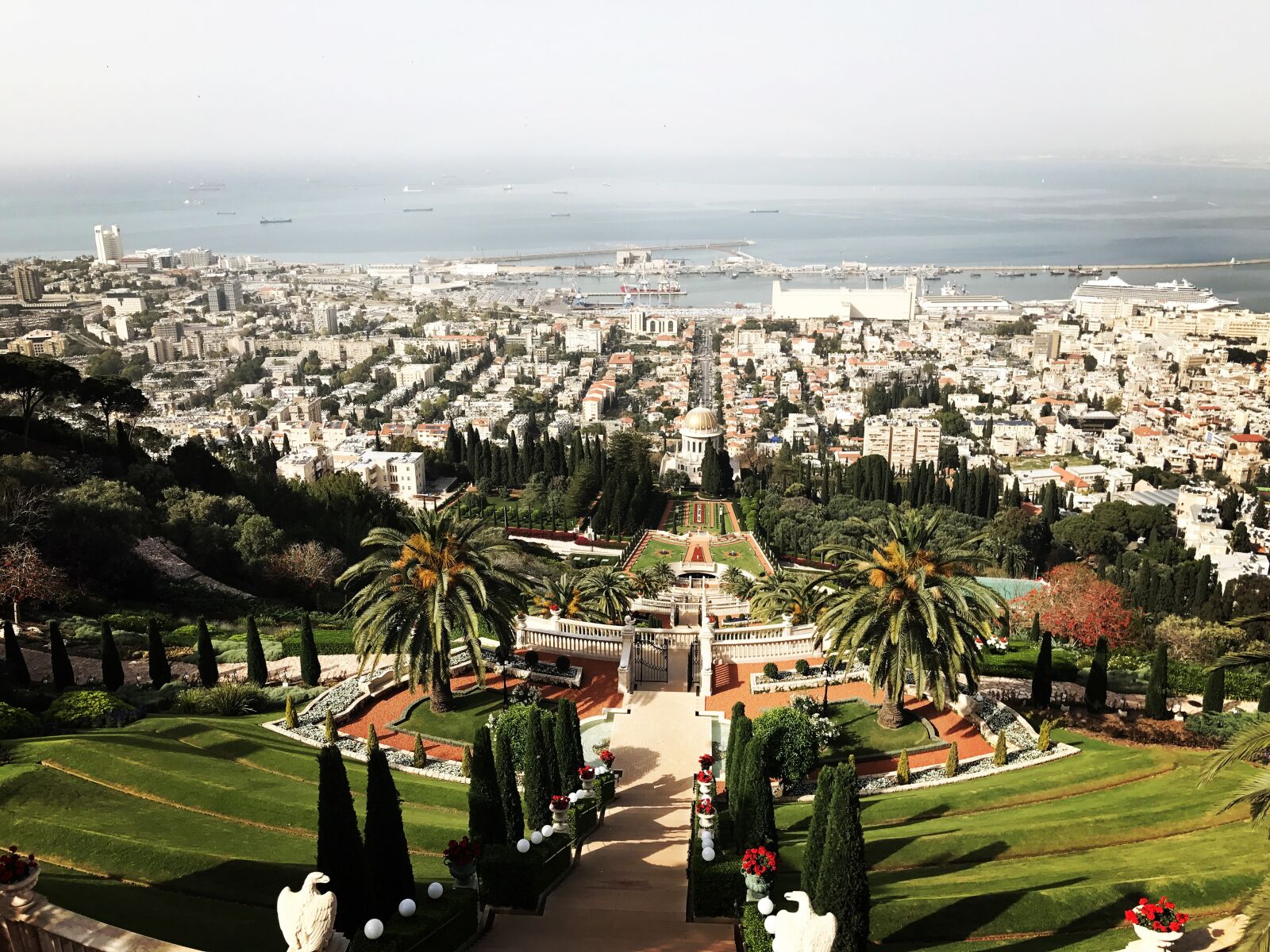 iPhone 7 Plus back dual camera 3.99mm f/1.8 sample photo. Gardens, israel, baha'is photography