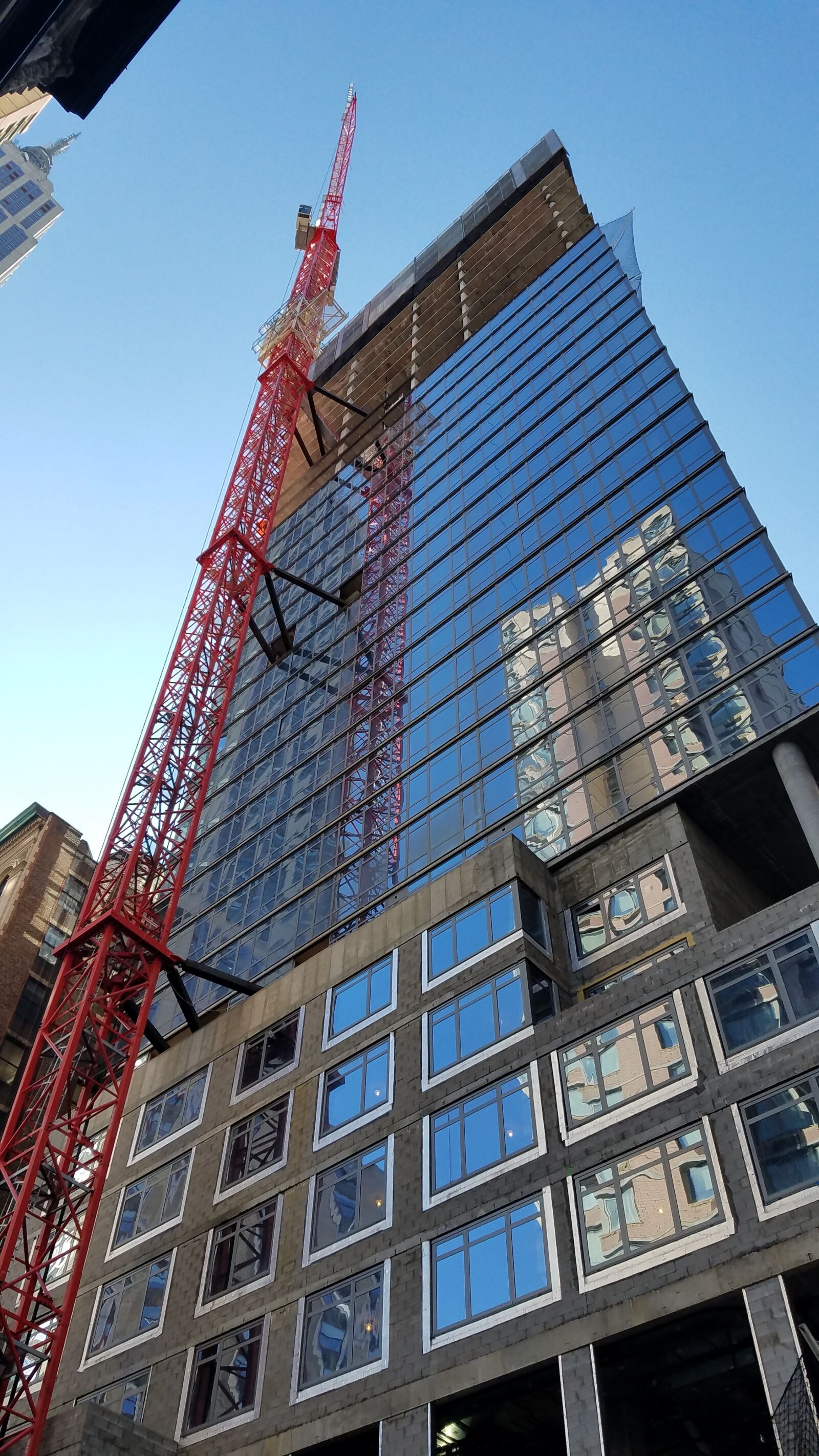 Samsung Galaxy S7 Edge sample photo. Construction, nyc, manhattan photography