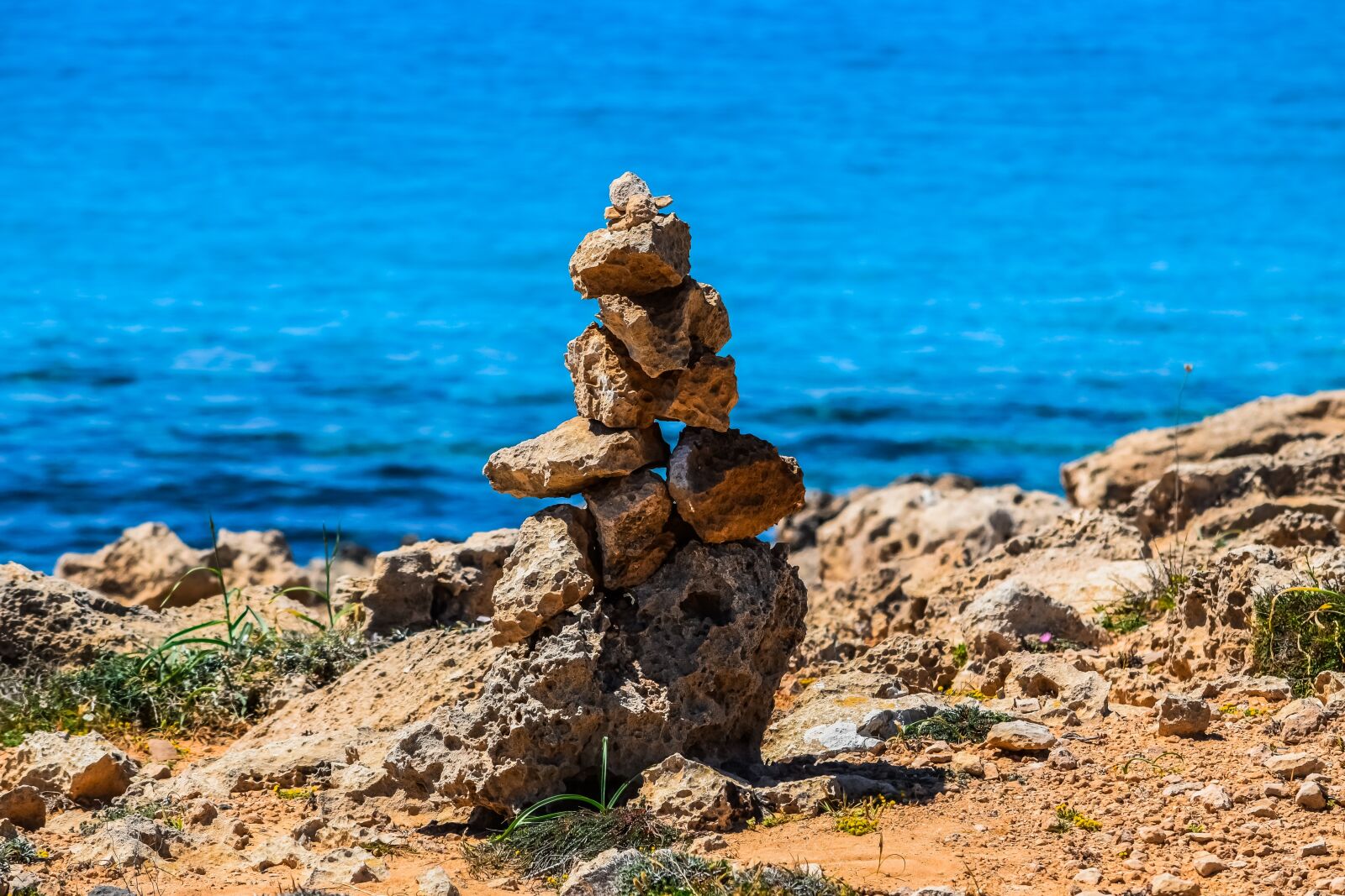Nikon D3300 sample photo. Stones, path sign, nature photography